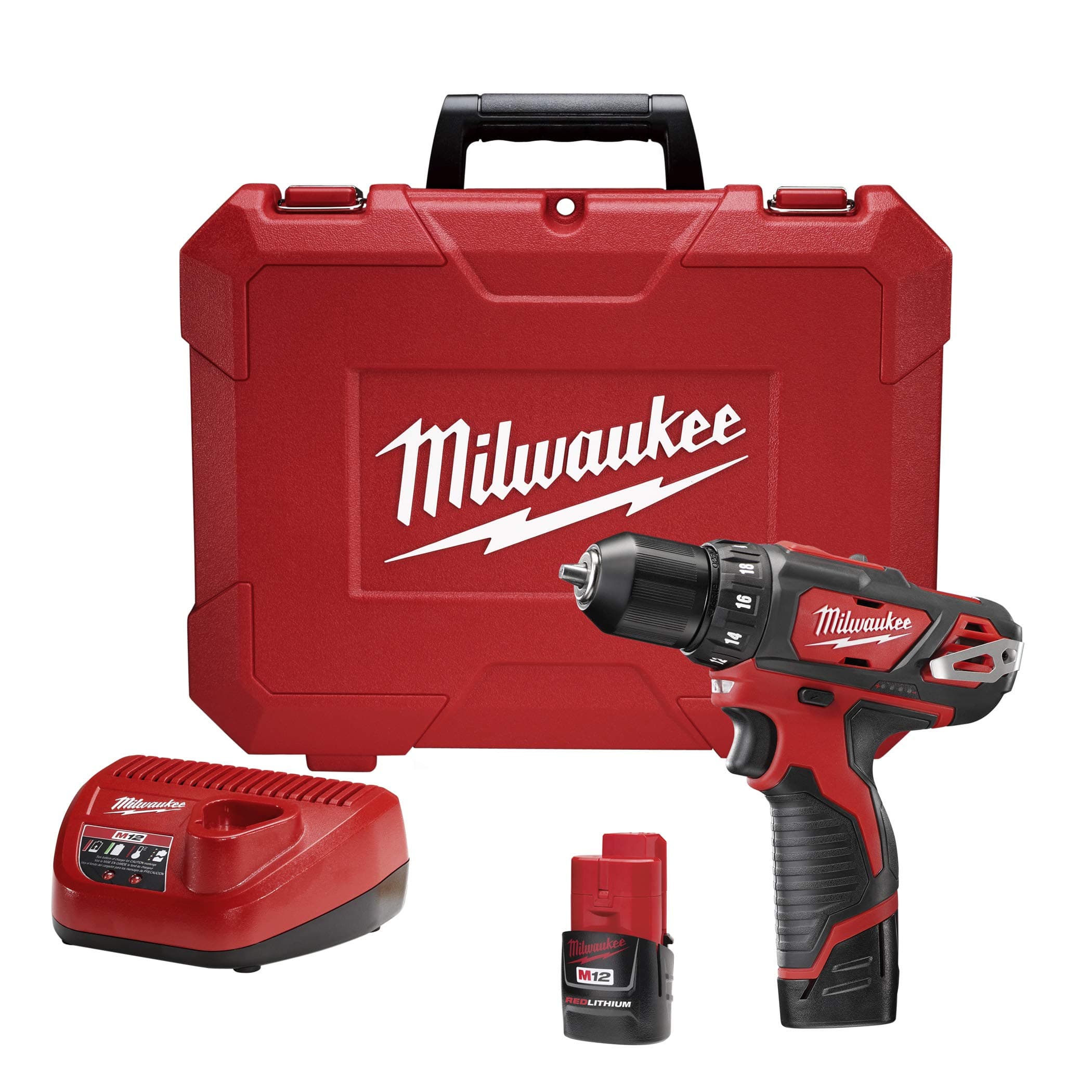 Milwaukee Electric Tools Drill Driver Kit 3/8In M12 2407-22