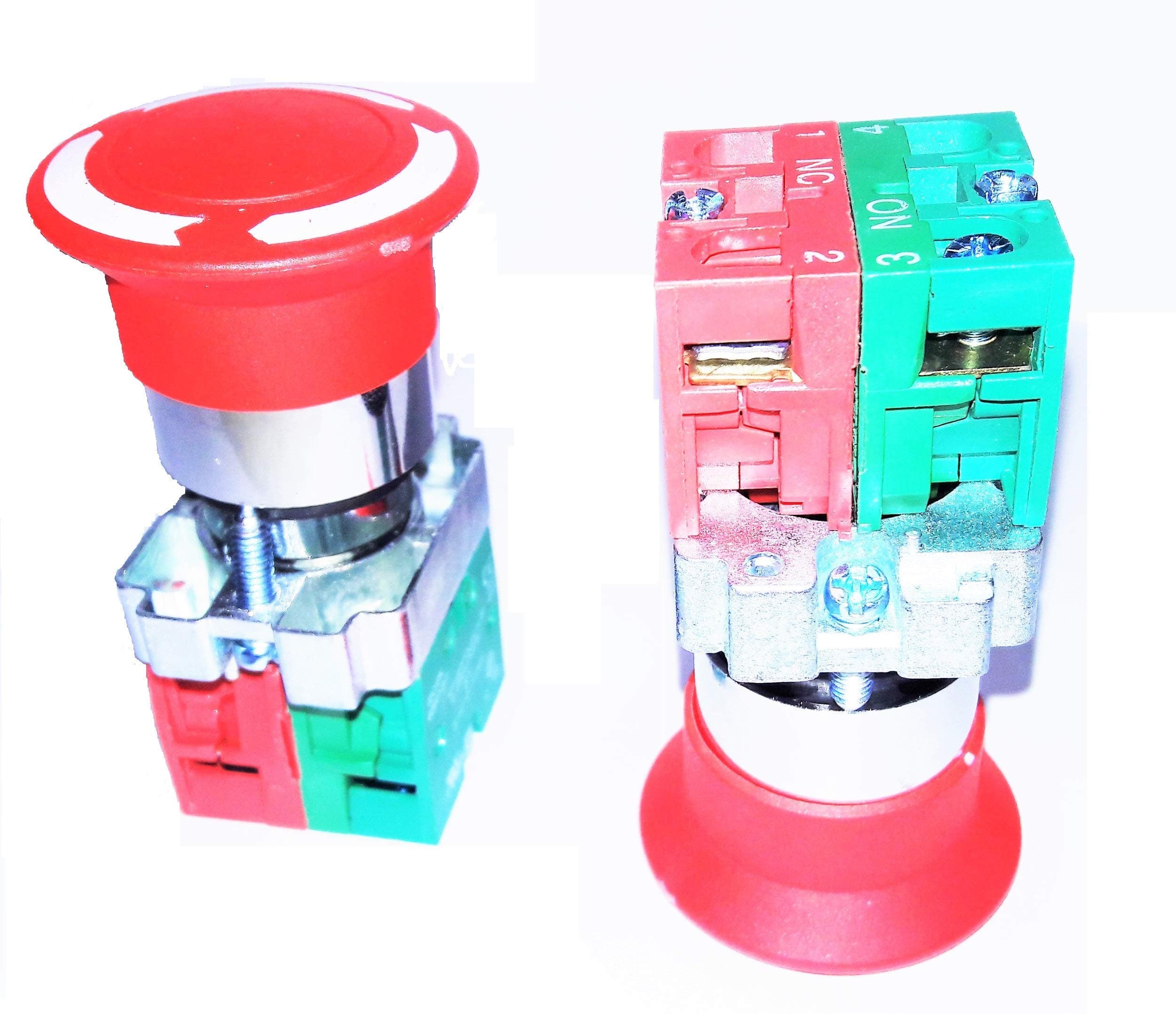 Emergency Stop Switch Push Button Mushroom NO/NC