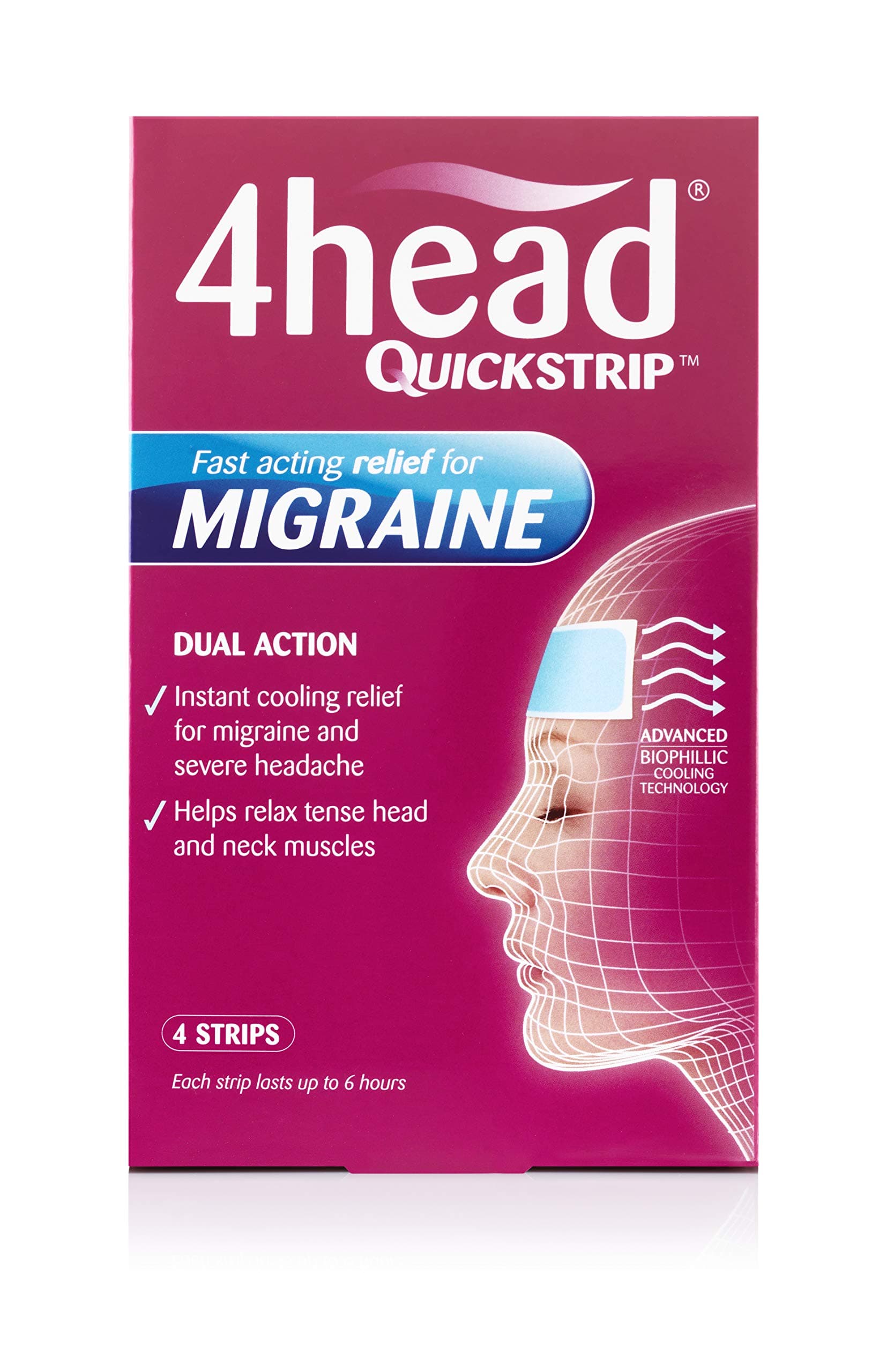 4HEAD Quickstrip Hydro Gel Strips, 4 count