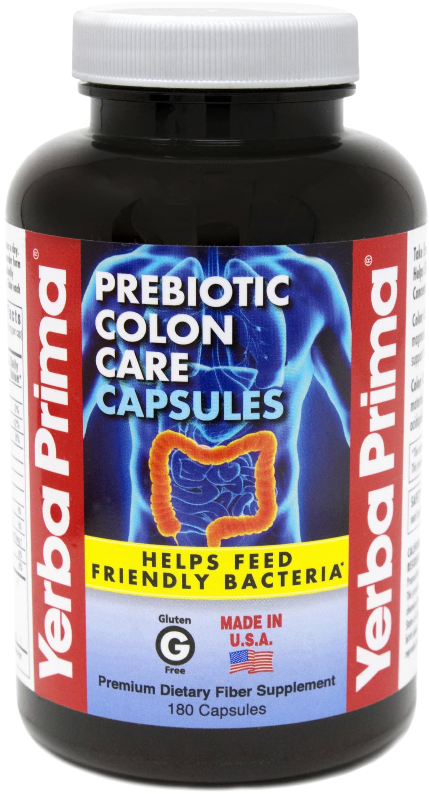 Yerba Prima Prebiotic Colon Care - 180 Capsules