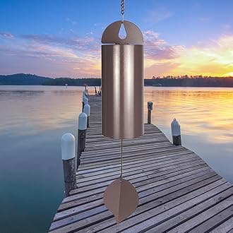Large Deep Resonance Serenity Bell - 26'' Memorial Wind Chimes for Loss of Loved One, Deep Tone Wind Chimes for Outside, Wind Chimes Outdoor Large Deep Tone