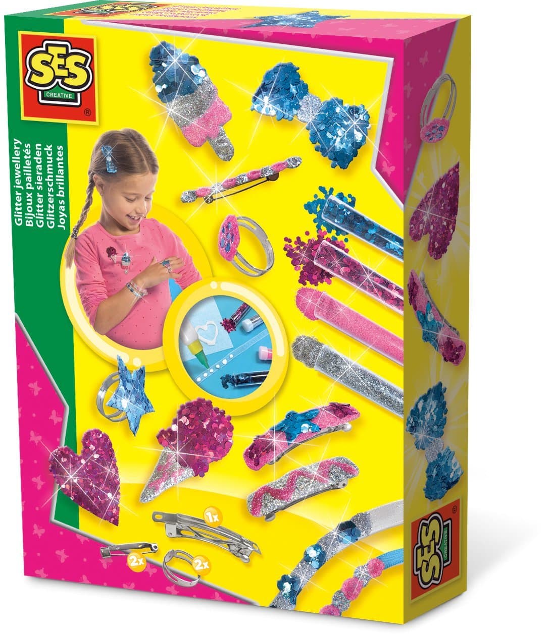SES Creative 14666 Glitter Jewellery, Mixed