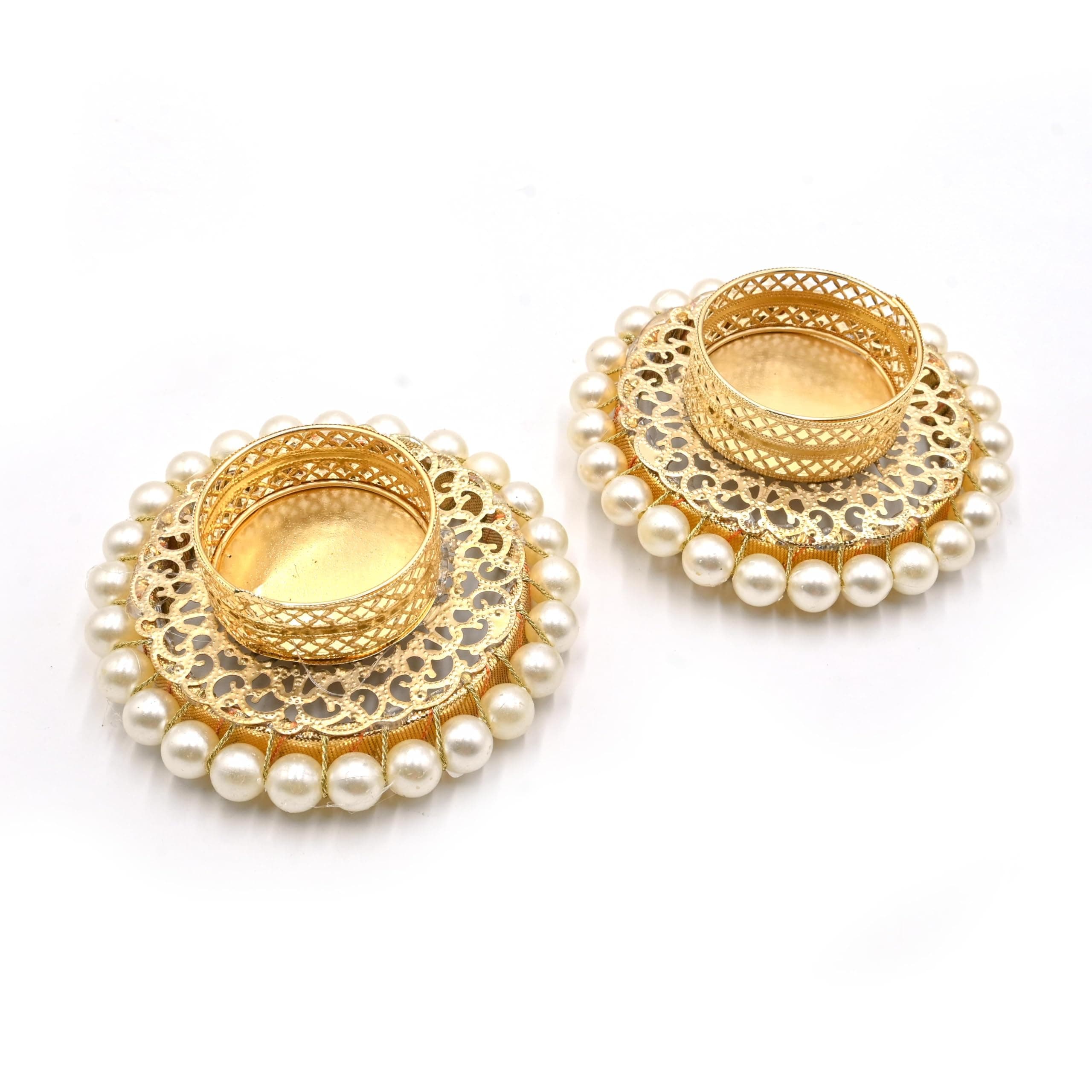 18 Pcs Assorted Indian Decorative Tea Light Candle Holders Traditional Handmade Diya for Pooja, Diwali Decoration and Festival Gifts for Home