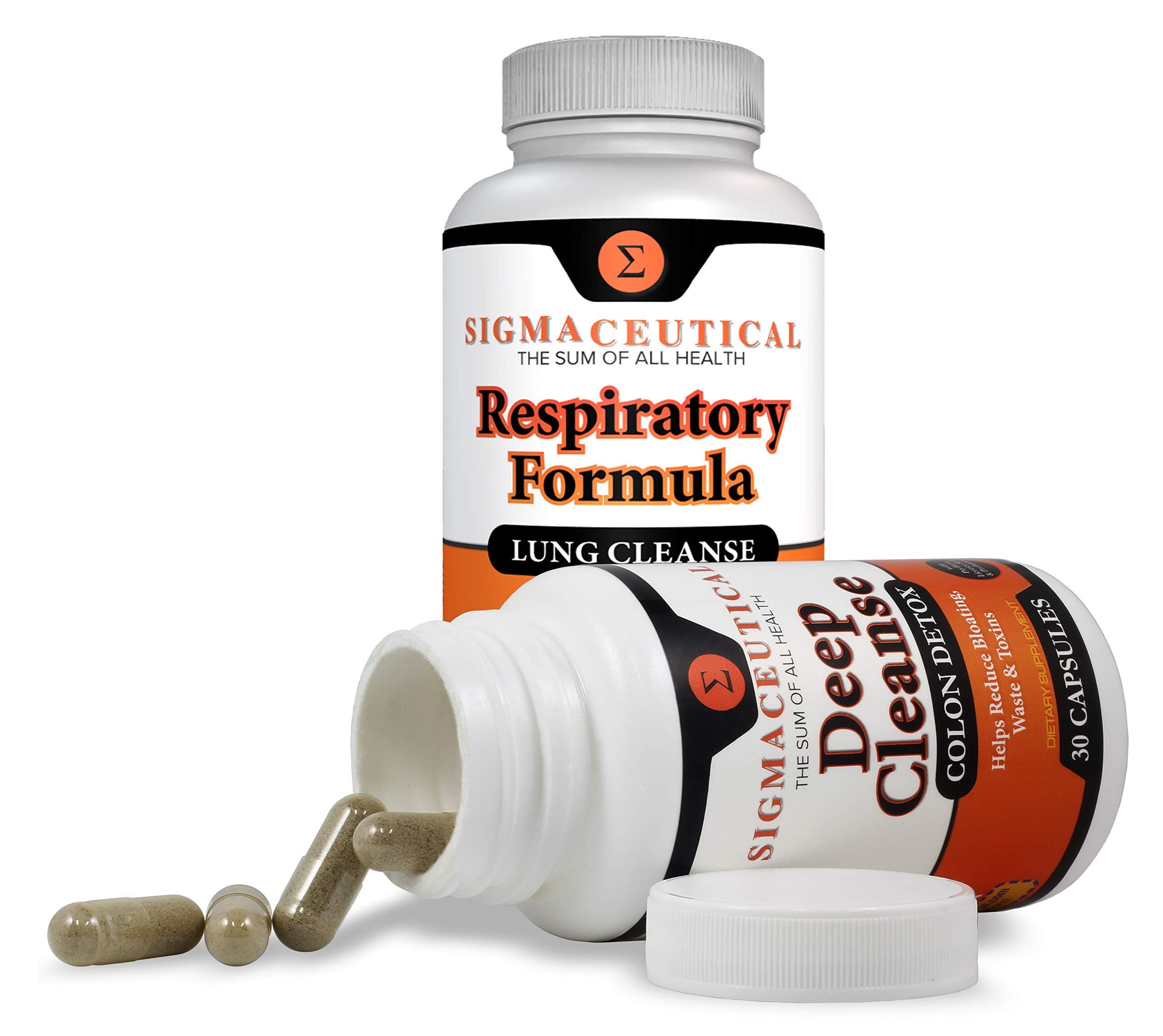SigmaceuticalChest + Gut Cleanse Bundle - Colon Cleanse & Laxative Plus Lung Cleanse