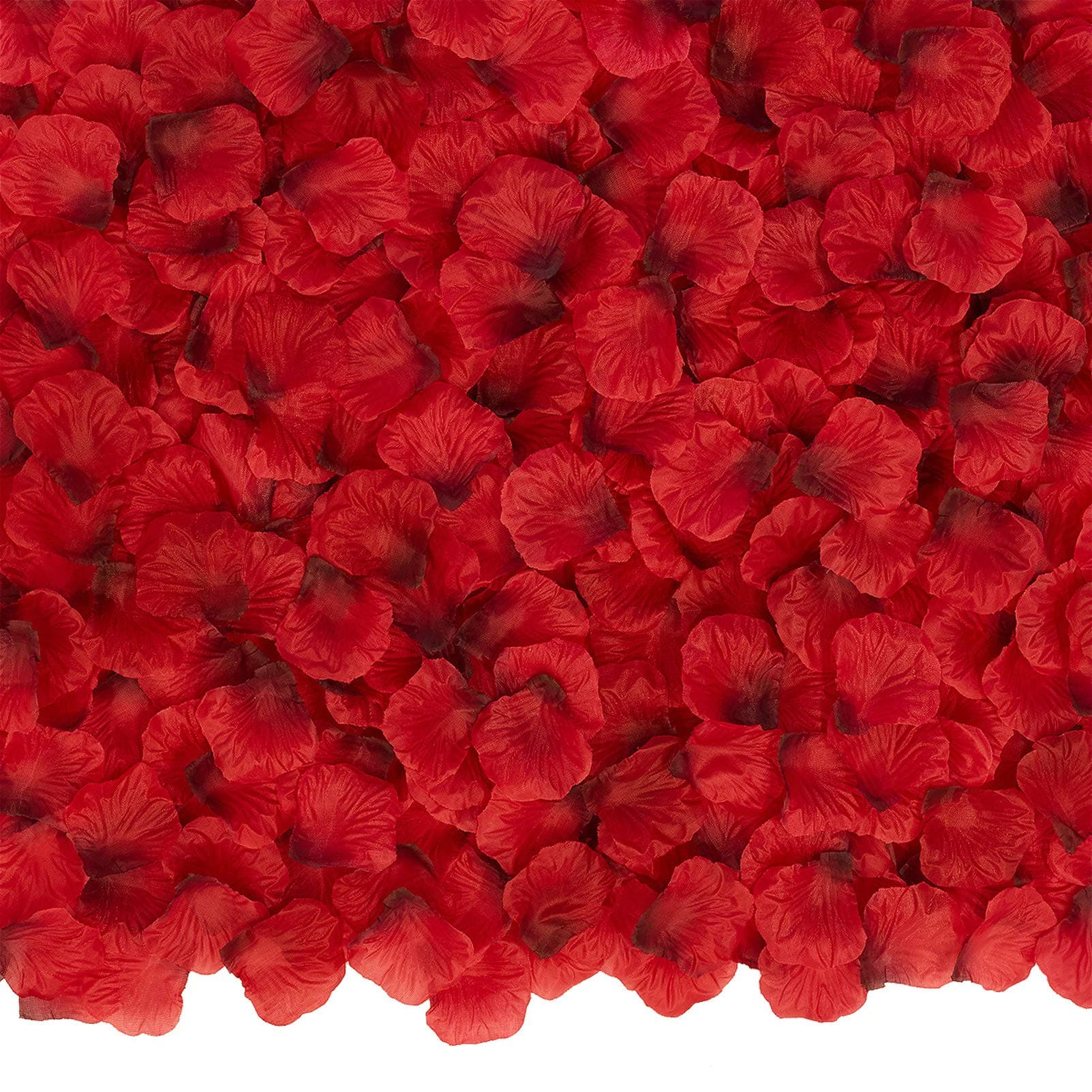 3000 PCS Dark Red Artificial Silk Rose Petals for Romantic Night, Wedding, Party, Anniversary Flower Decorations