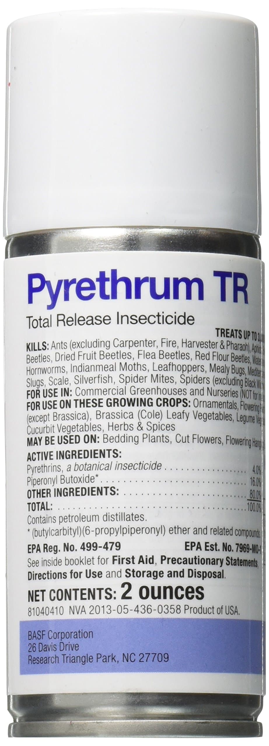 BASF Pyrethrum TR Total Release Fogger - Botanical Insecticide - 6000 Sq Ft Coverage - Greenhouse Pest Control