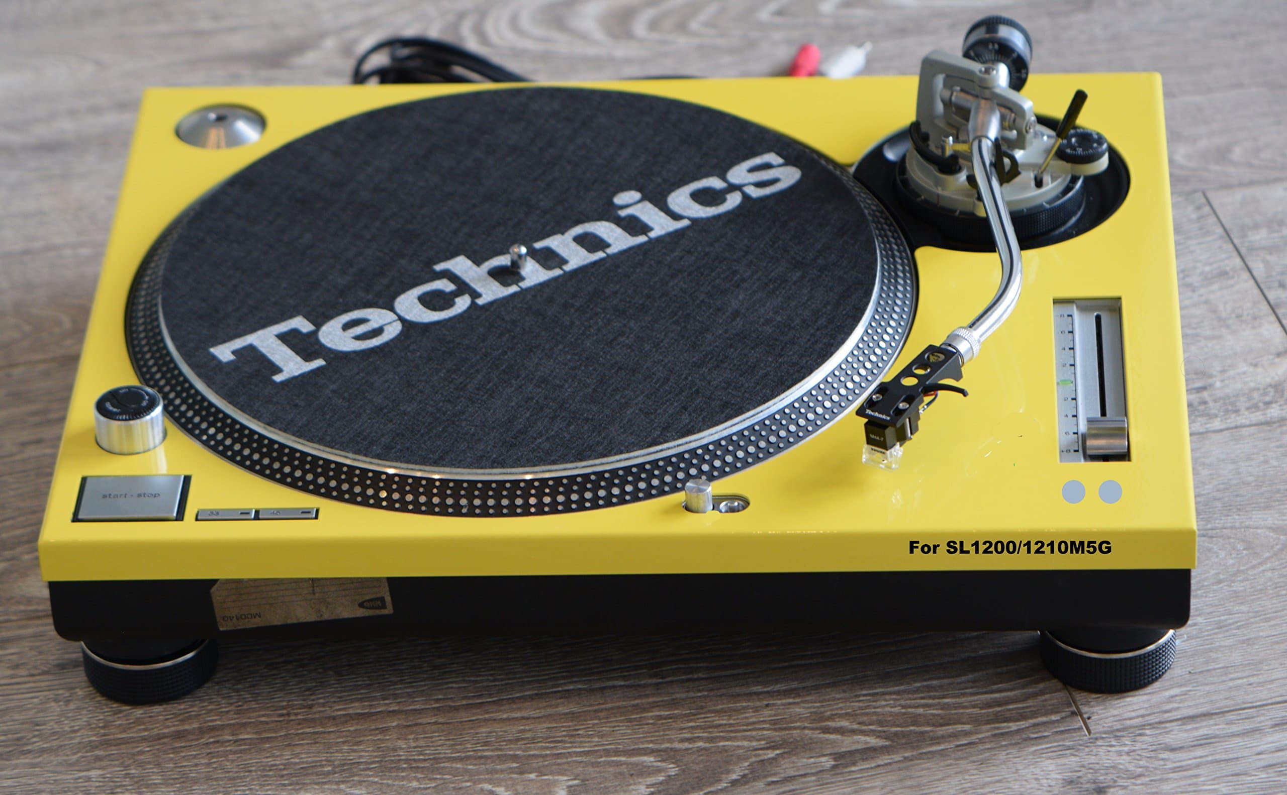 Technics Yellow Face Plate For Use With SL1200/1210M5G Only Not working With MK2 Or MK5