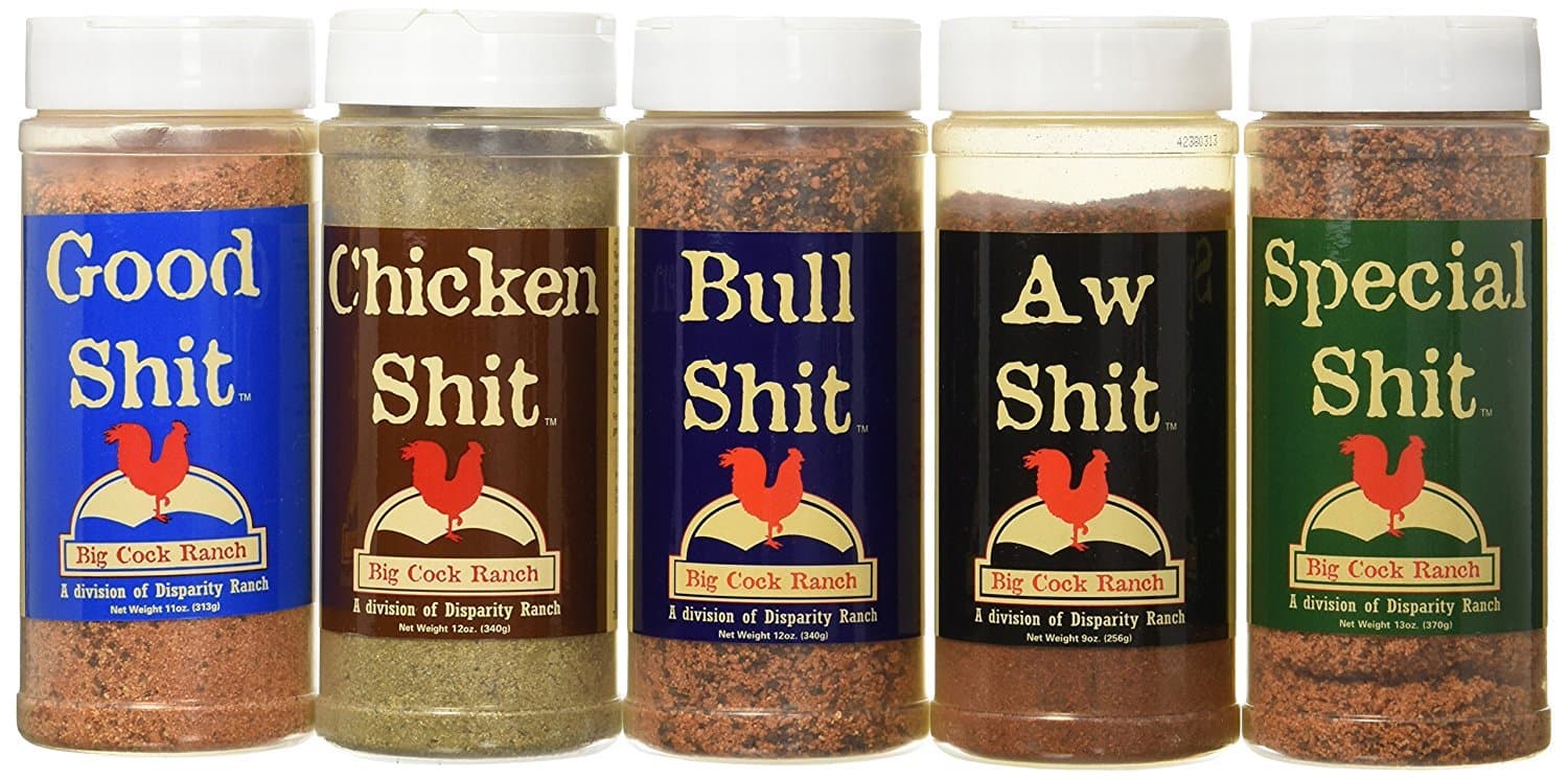 Special Shit - Shit Load Big 5 Sampler (Pack of 5 Seasonings with 1 each of Bull, Special, Good, Aw, Chicken
