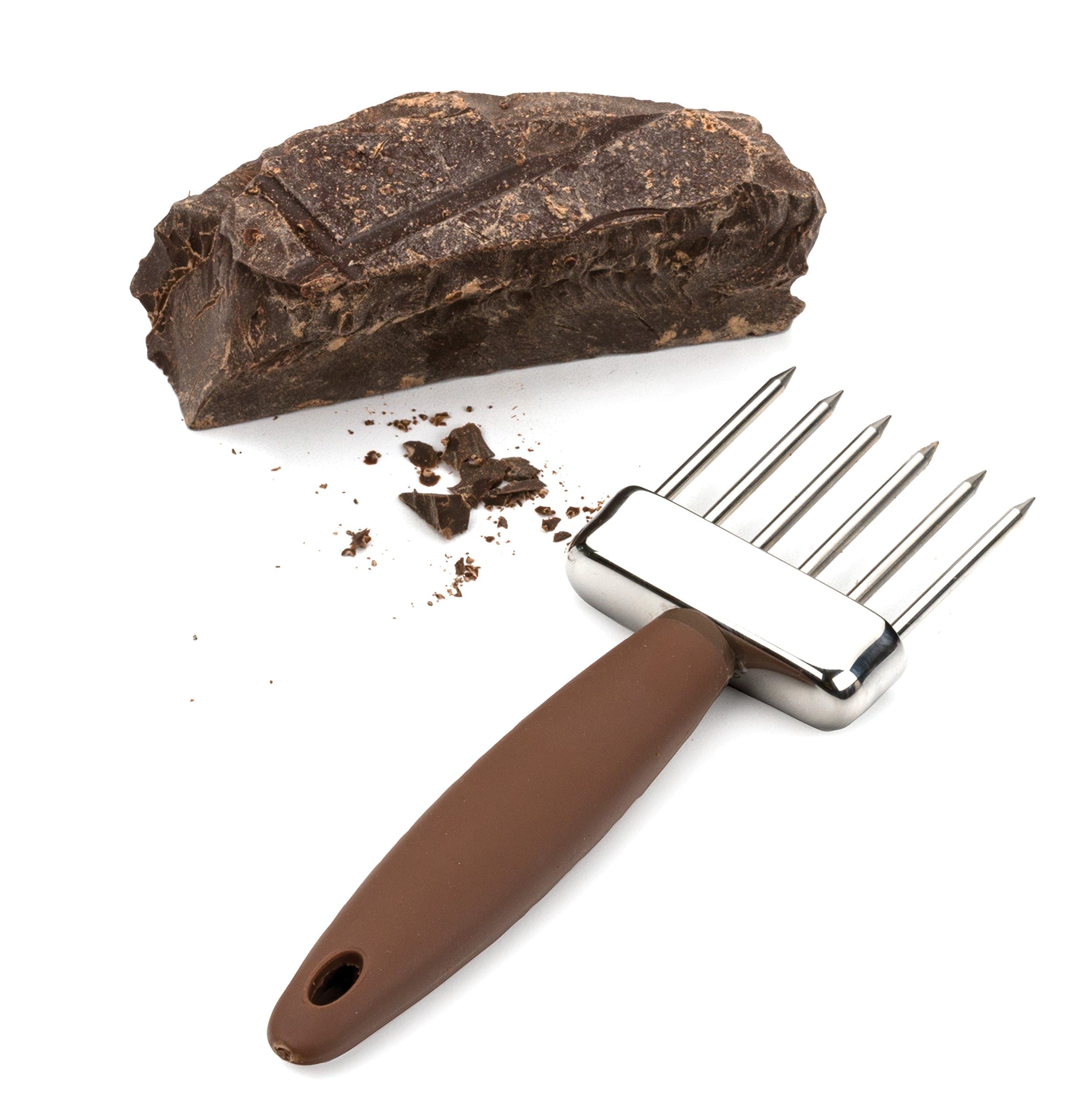 RSVP Endurance Silicone 4.75 Inch Chocolate Fork