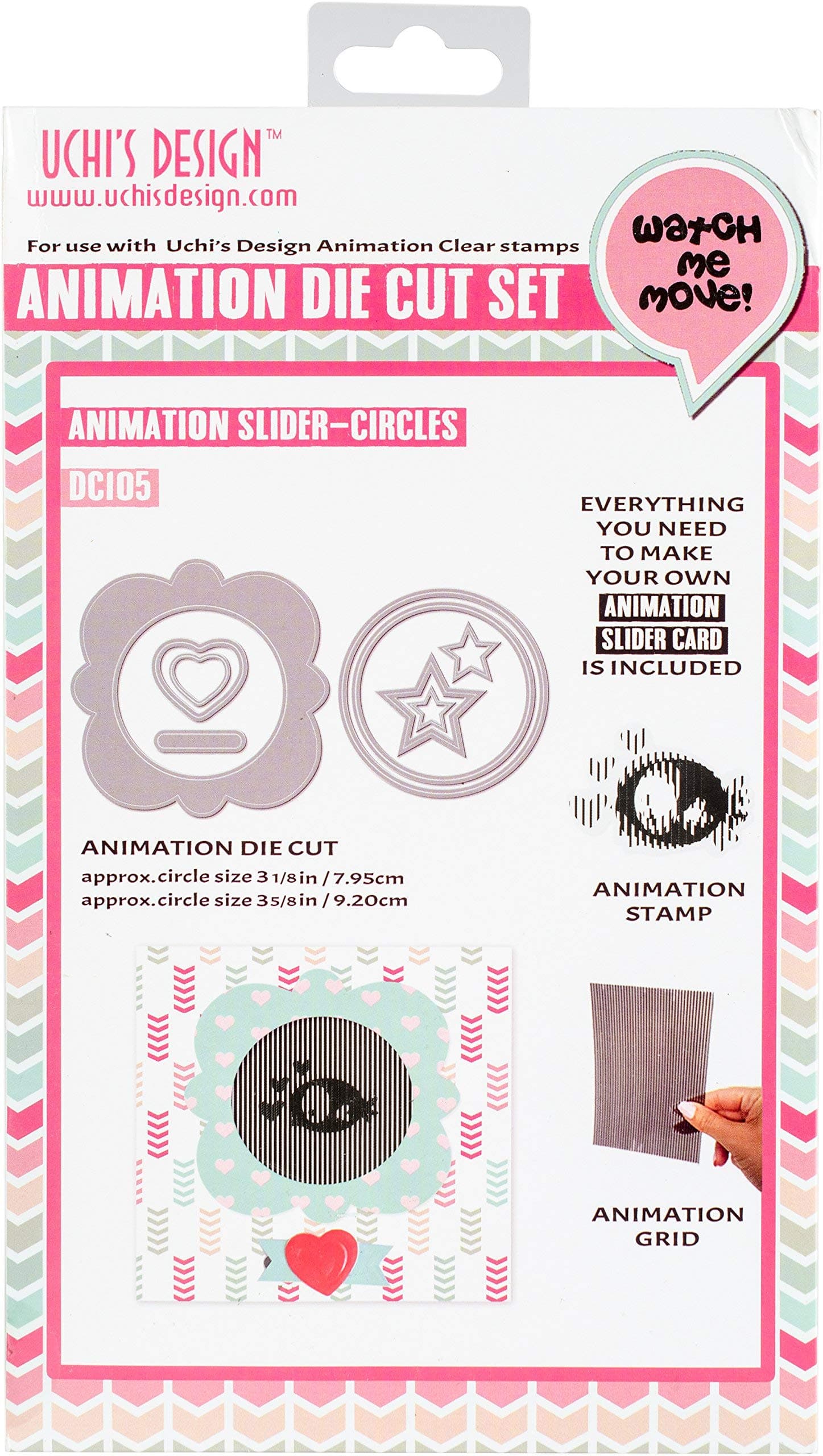UchiDesign Animation Slider, Die Cuts & Clear Stamp Combo
