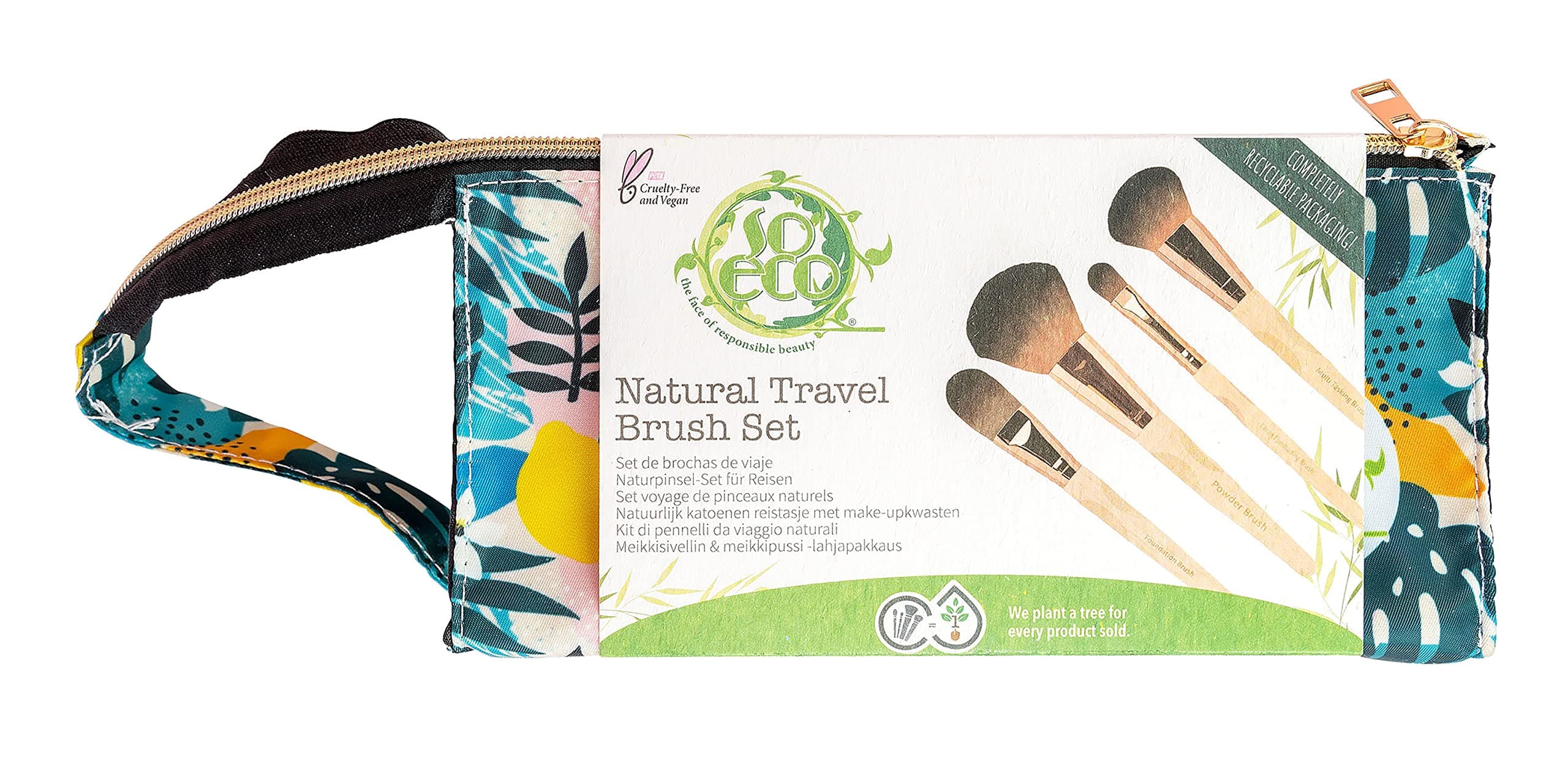 So EcoNatural Travel Brush Set