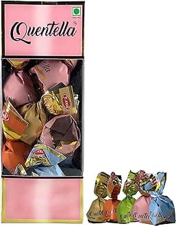 Godka Quentella Mix Flavour Chocolate Box (Oreange, Hazelnut, Coconut, Caremal,Strawberry,Milk Flavour) / 20 Pcs in Box,240 Gram