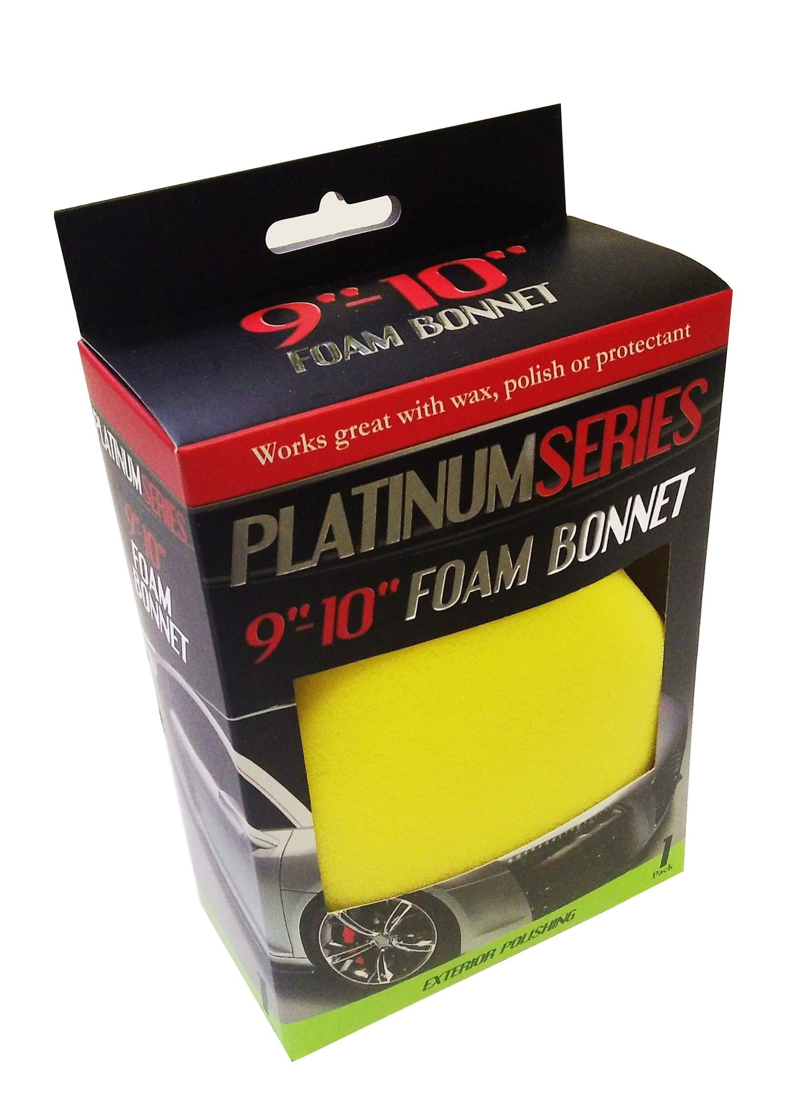 Microtex R-878100 Platinum Red 9 - 10 Foam Bonnet