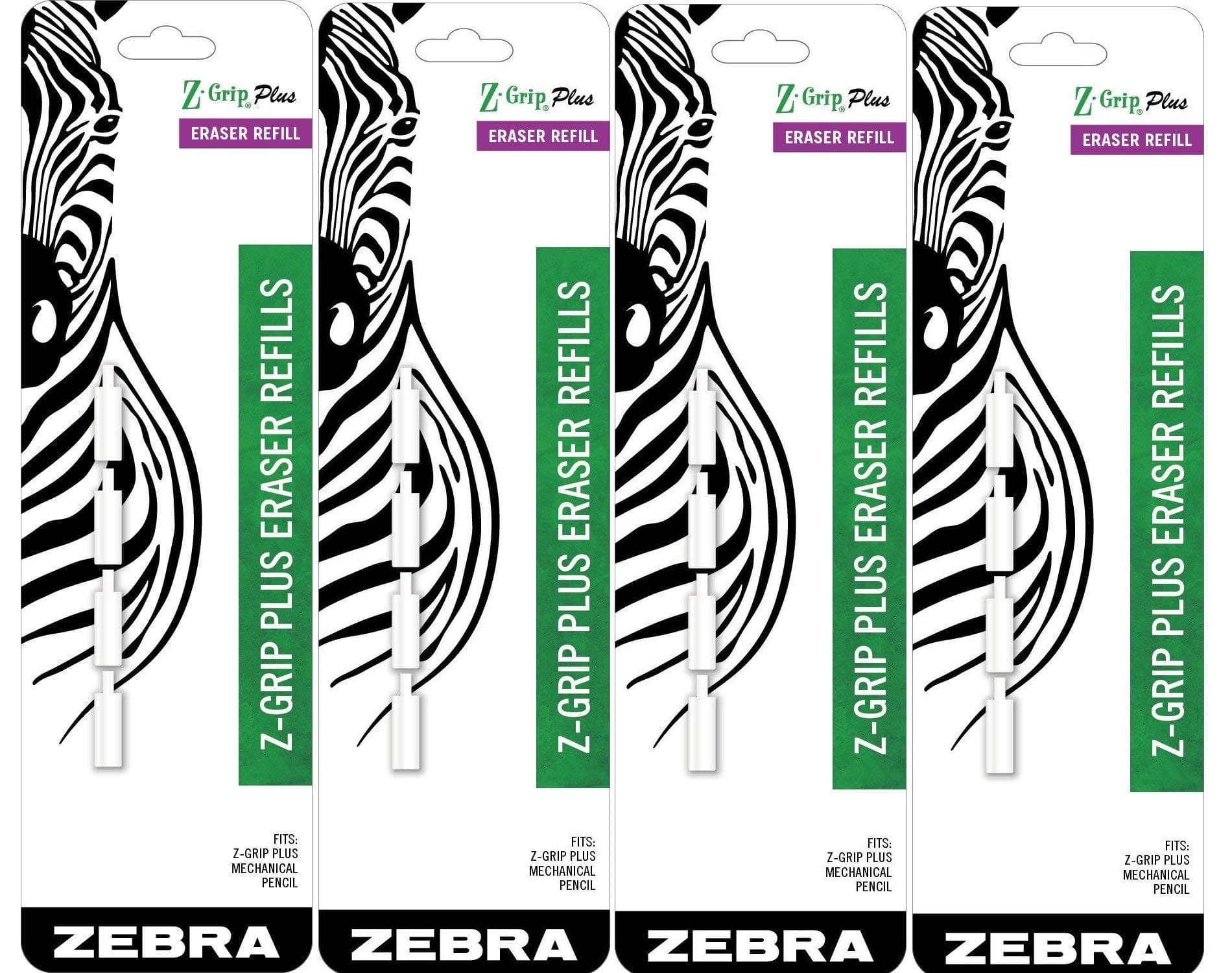 Zebra Z-Grip Plus Mechanical Pencil Eraser Refills 16-Count