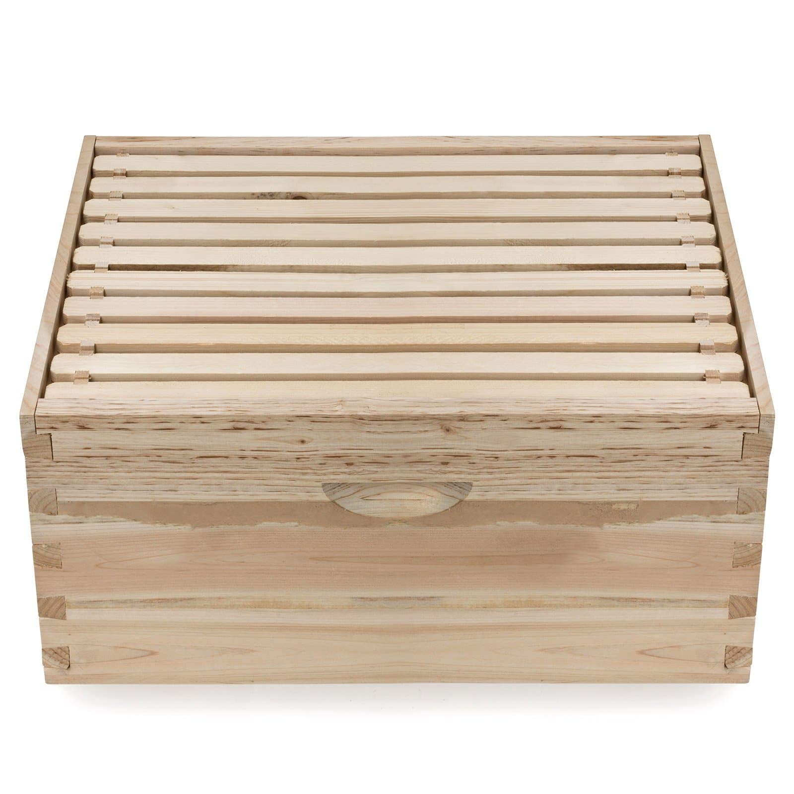 Beehive 10 Frame Kit Super Box and 10 Deep Frames with Foundations for Langstroth Beekeeping