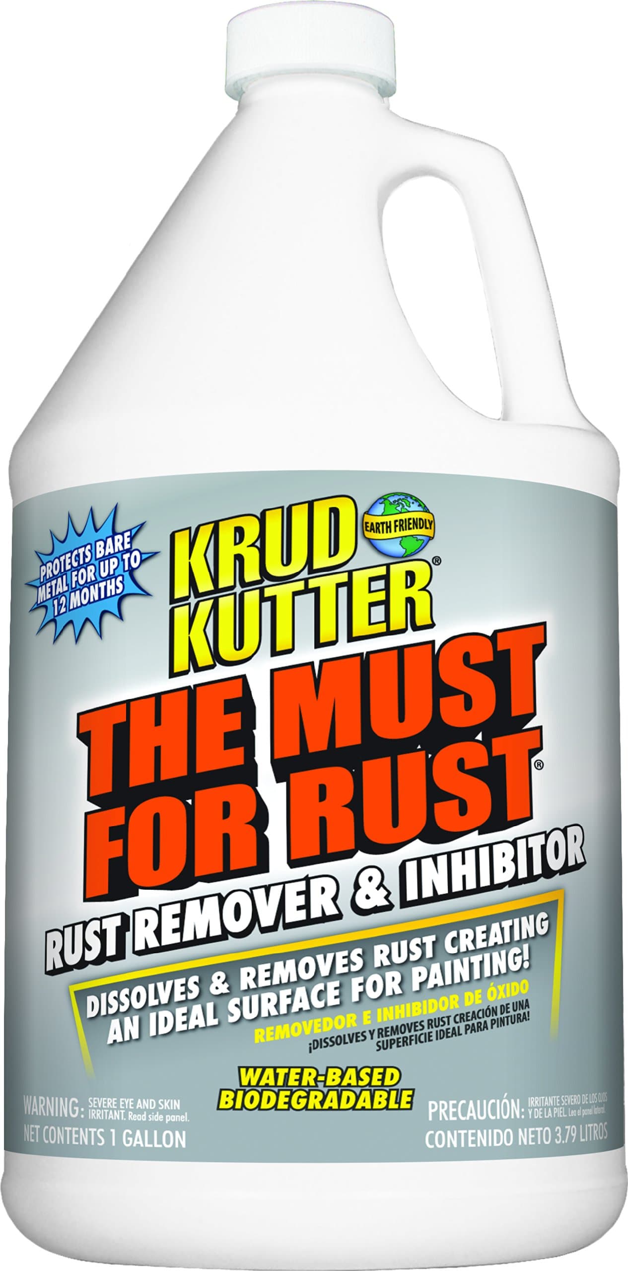 Krud Kutter MR01/2 The Must for Rust Remover and Inhibitor, 1 gal, Clear (Pack of 2)