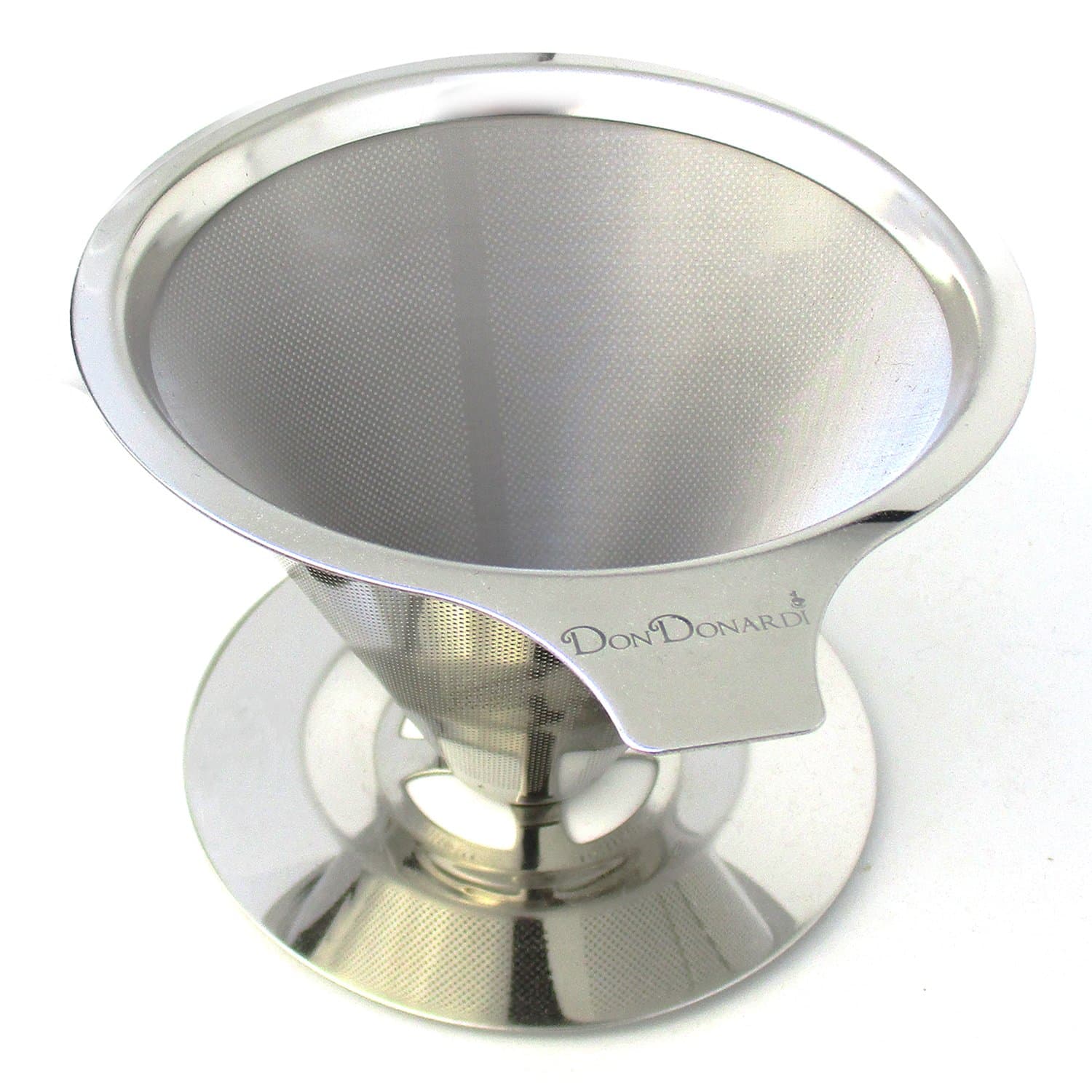 Pour Over Coffee Dripper Maker Filter Reusable Brewer Stainless Steel Personal Strainer Pour Over Cone