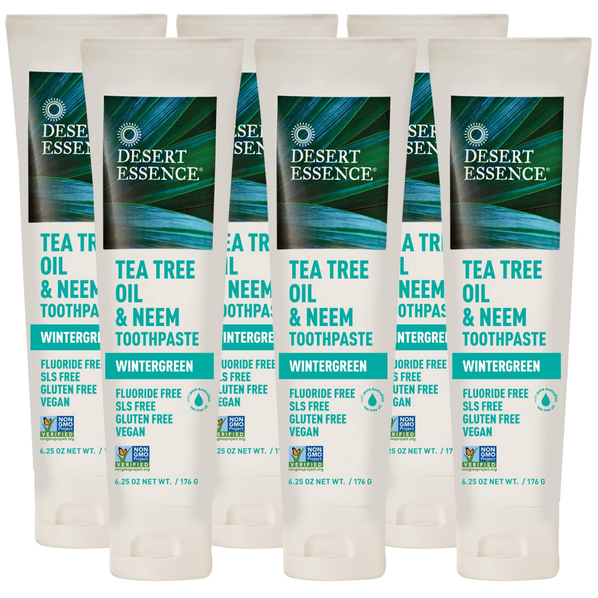 Tea Tree Oil & Neem Wintergreen Toothpaste (6pk)