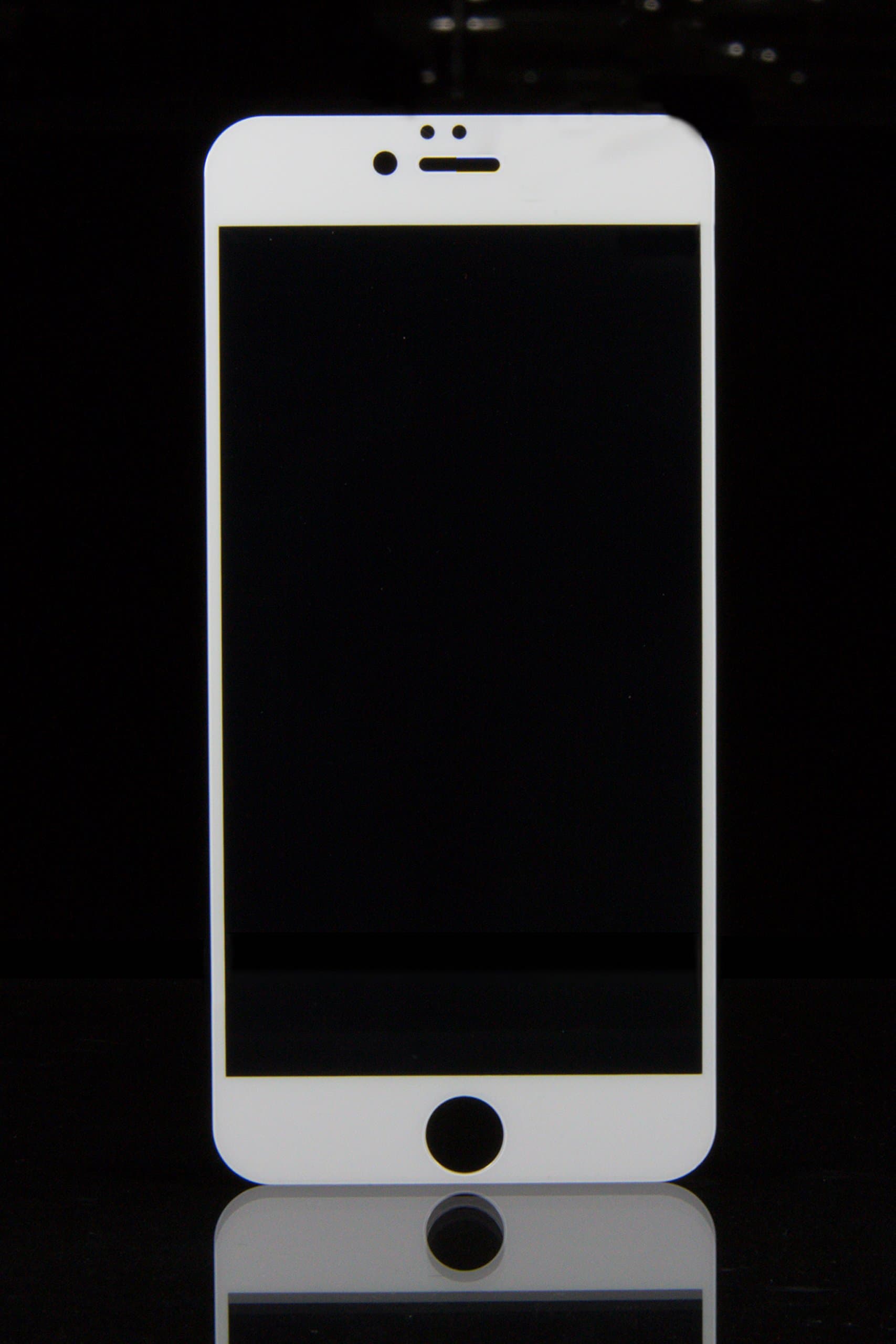 EMF Anti Radiation Anti Blue Light Protector for iPhone 6/ 6s Plus White by ProTech Defense Tempered Glass Easy Install SAR Tested for 66% Harmful Rays