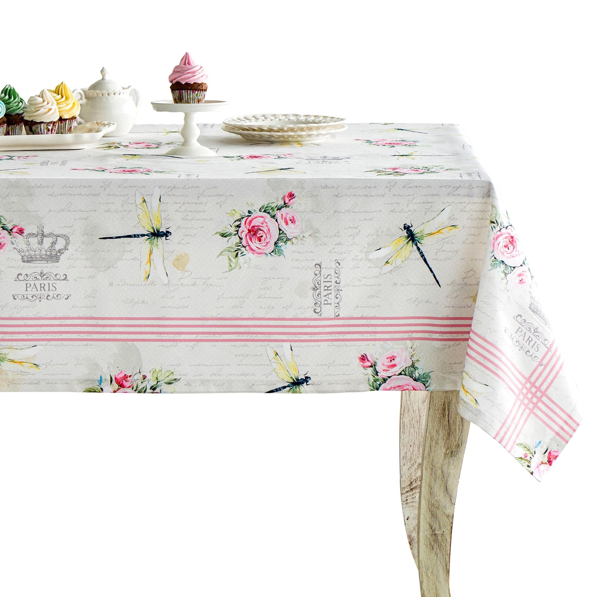 Maison d' Hermine Champ de Mars 100% Cotton Tablecloth 60 - inch by 90 - inch. by Maison d' Hermine