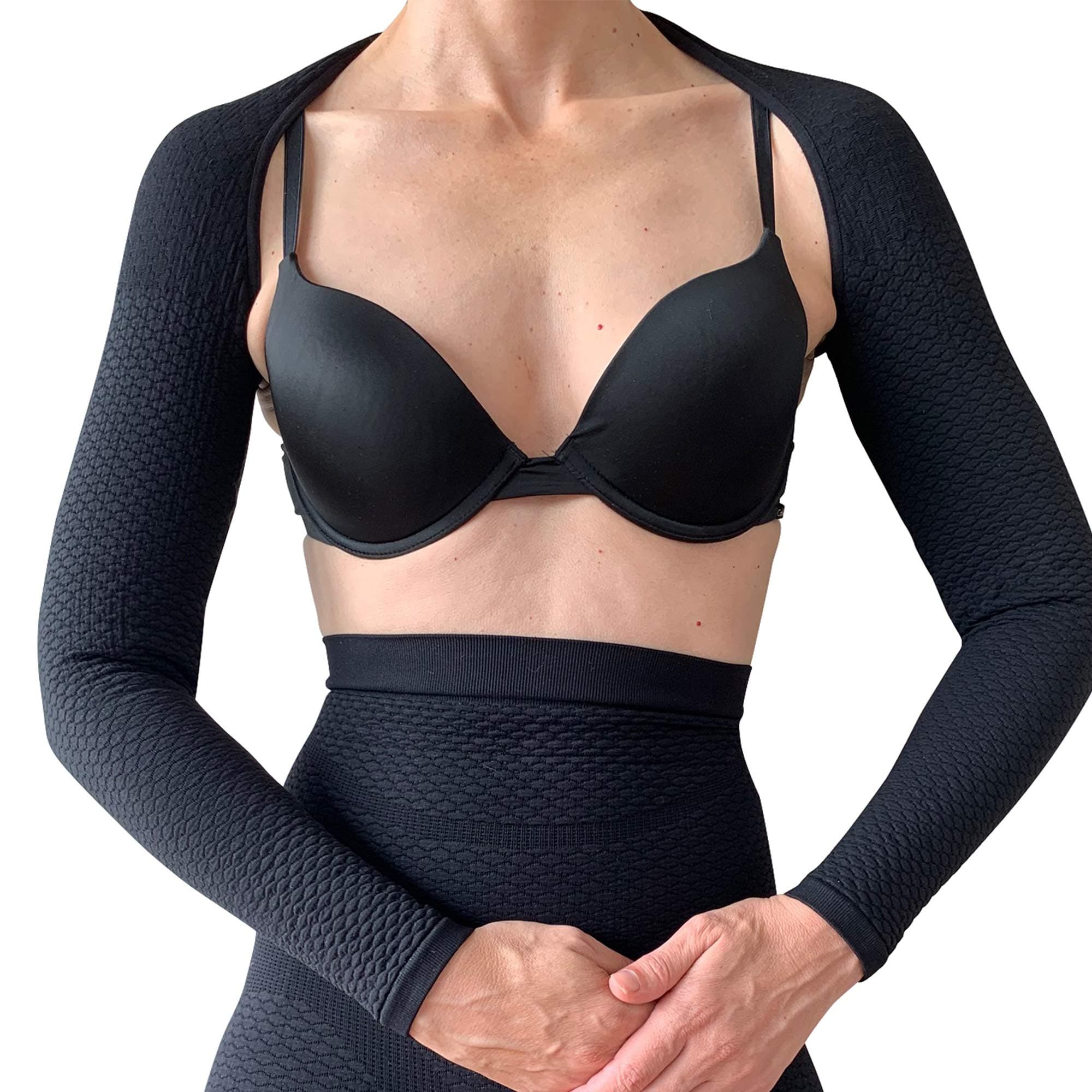 Bioflect® Compression Arm Sleeves Wrap with Bioactive Fibers and Raised Massaging Knit - for Support and Comfort