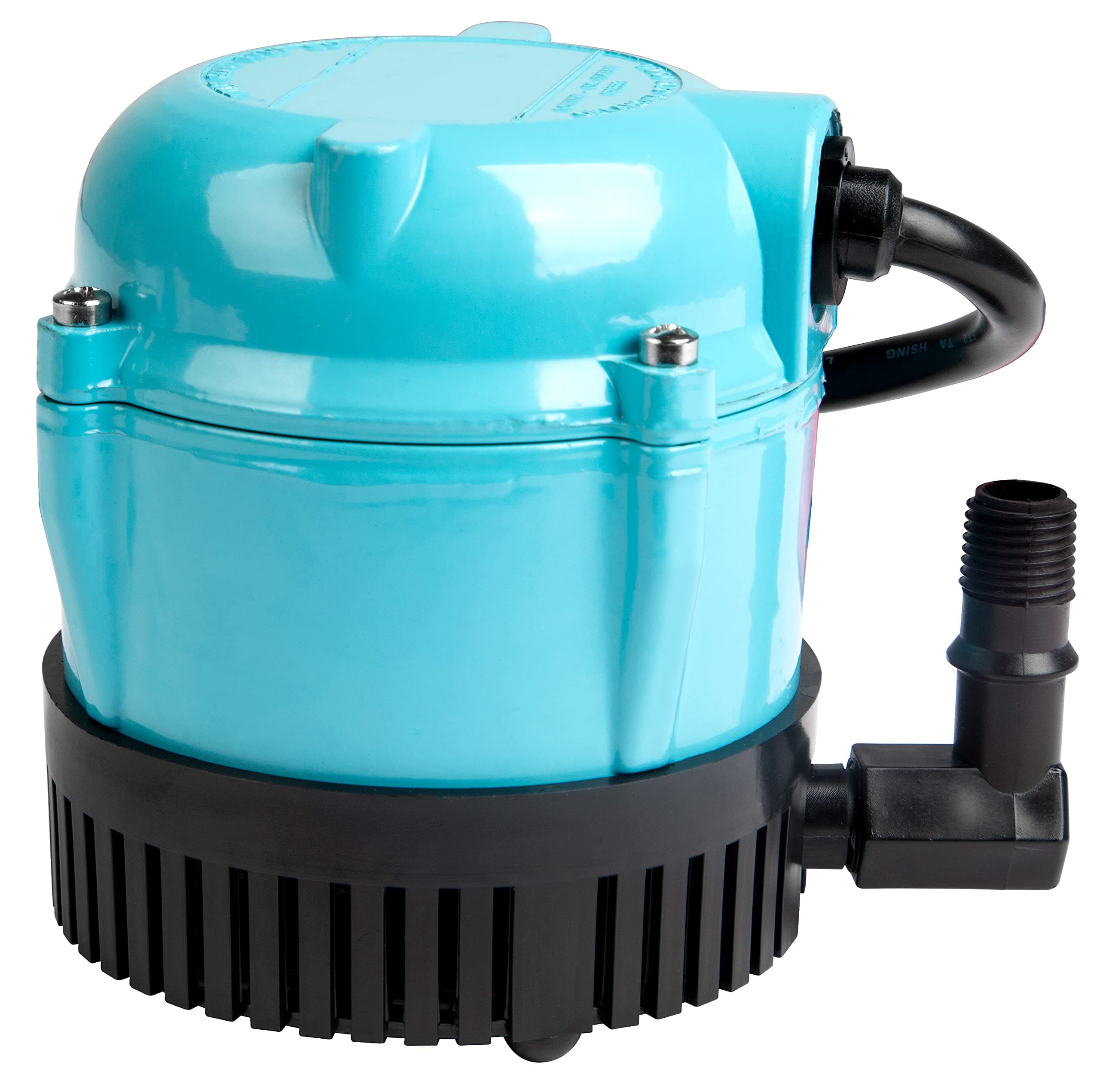 1-A 115 Volt, 1/200 HP, 170 GPH Small Submersible Permanently Oiled Pump for Fountain, Water Displays and Air Conditioners, 6-Foot Cord, Blue, 500203