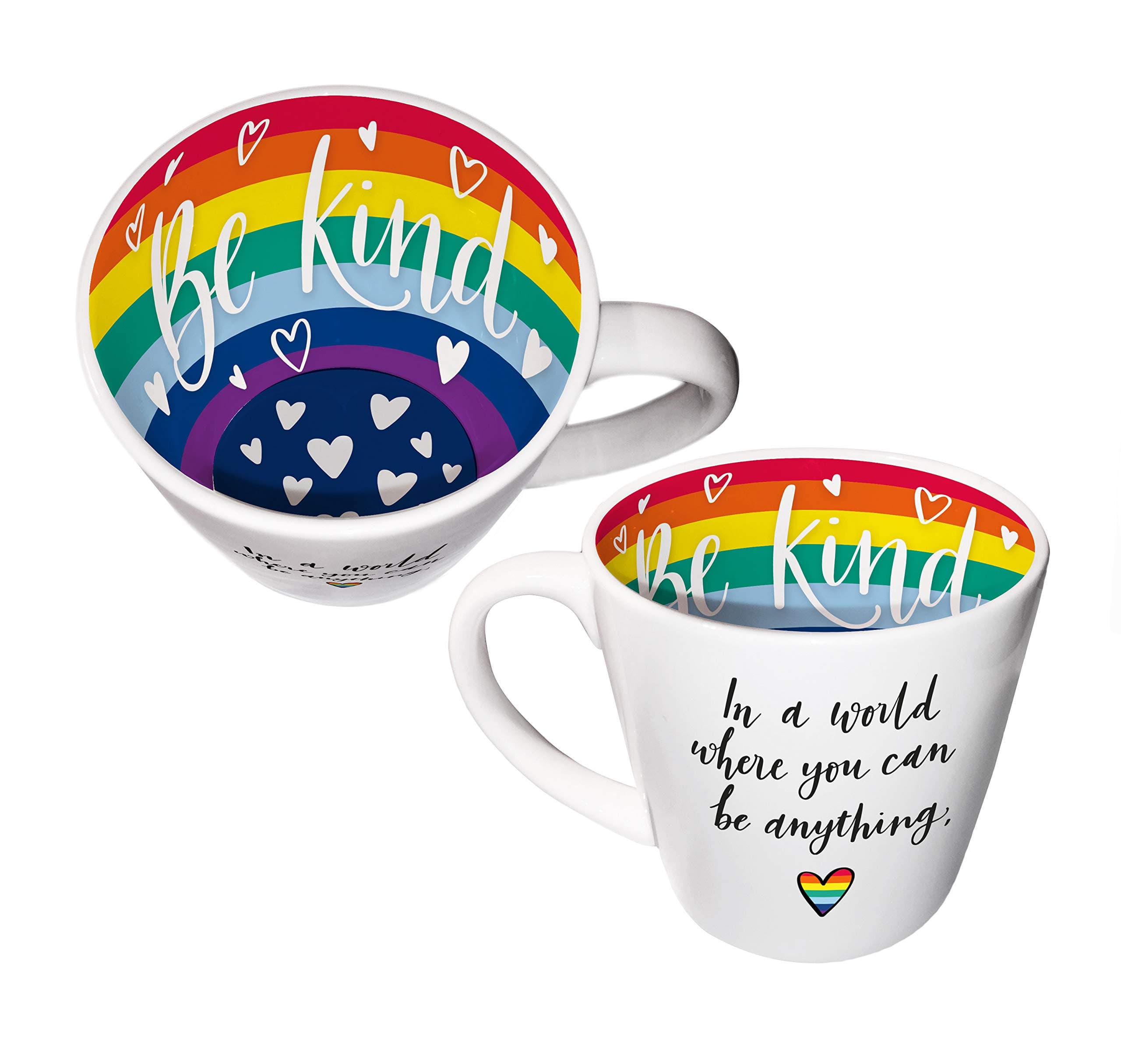 Be Kind Be Anything Rainbow Inside Out Mug in Gift Box Special Mugs Gifts ISO170