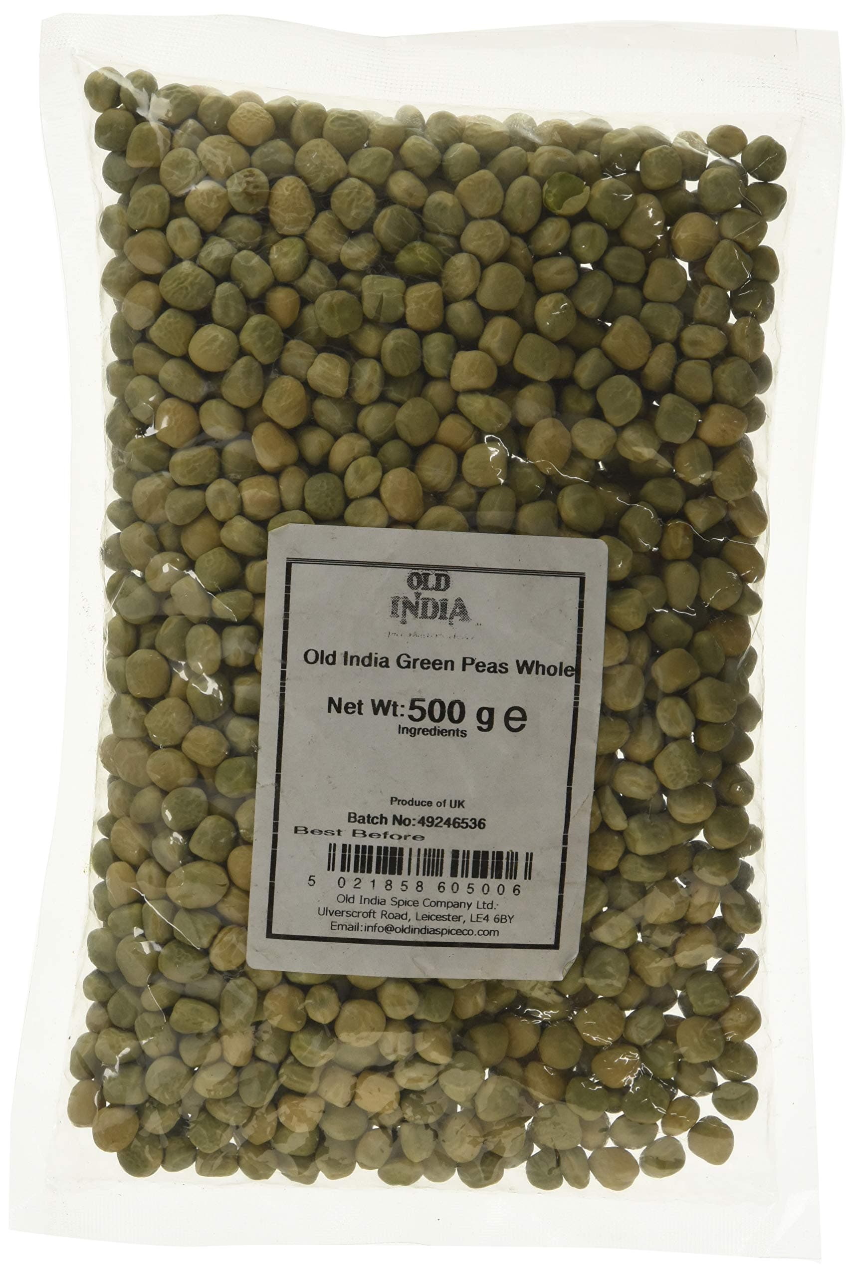 Old IndiaGreen Peas Whole 500g