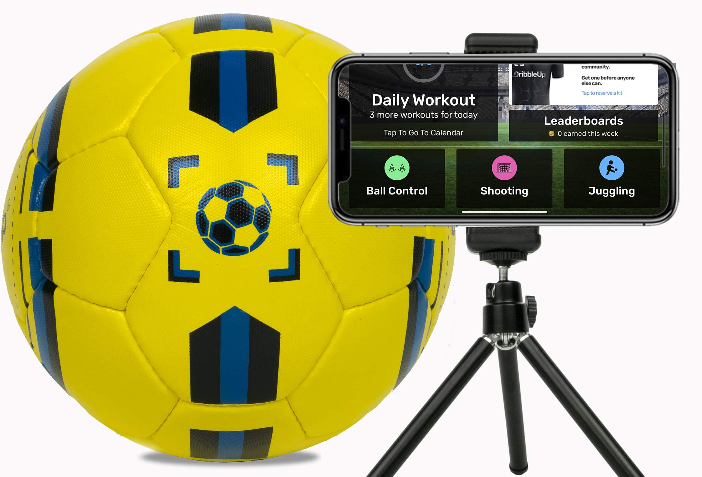 DribbleUp Smart Soccer Ball with Training App - Size 4 5