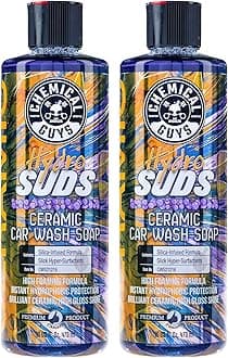 Chemical GuysCWS2121602 HydroSuds Ceramic SiO2 Shine High Foaming Car Wash Soap (Works with Foam Cannons, Foam Guns or Bucket Washes) For Cars, Trucks, SUVs, RVs & More, 16 fl oz, Berry Scent, 2 Pack