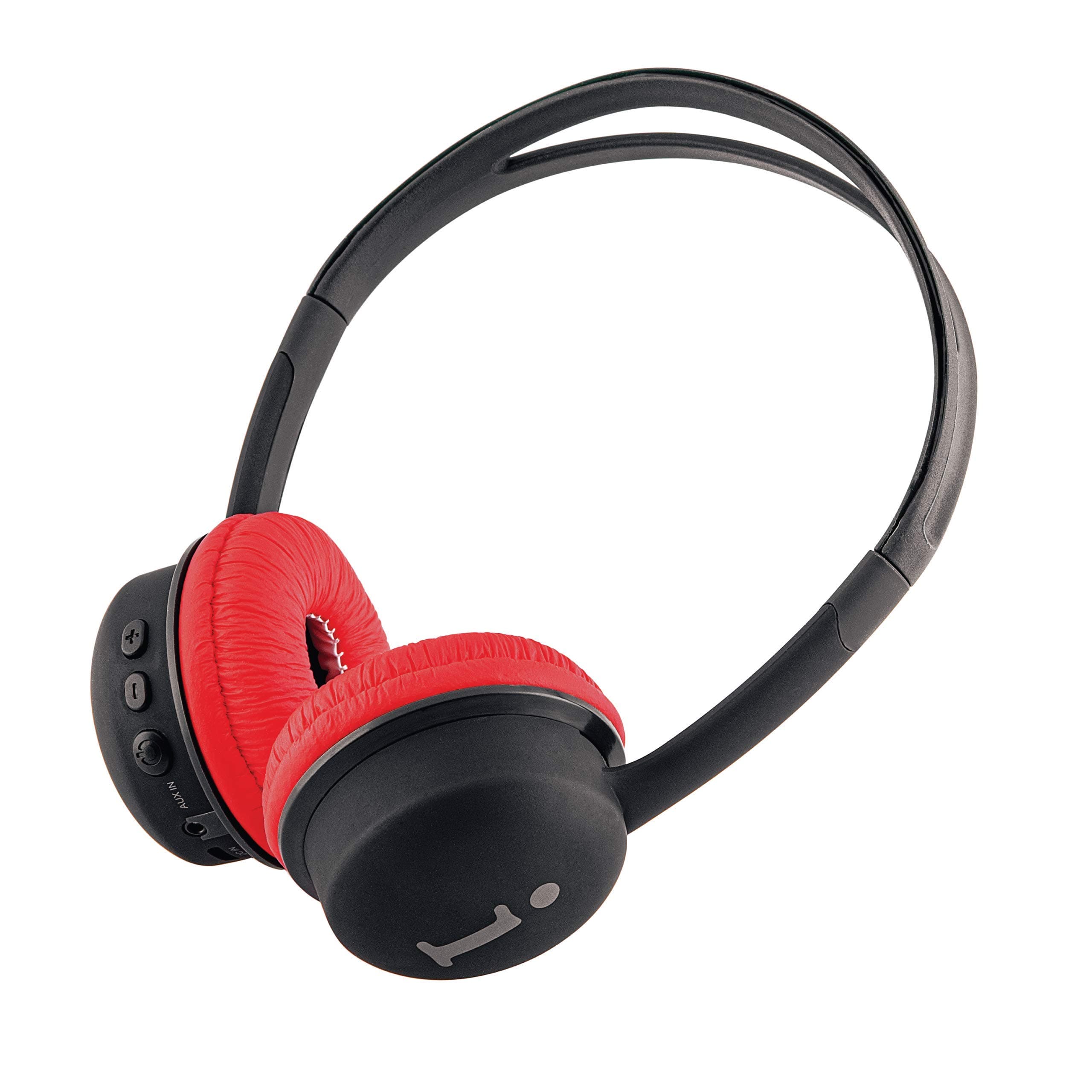 iBall Star Wireless Bluetooth Over The Ear Headset with Mic (Black and Red)