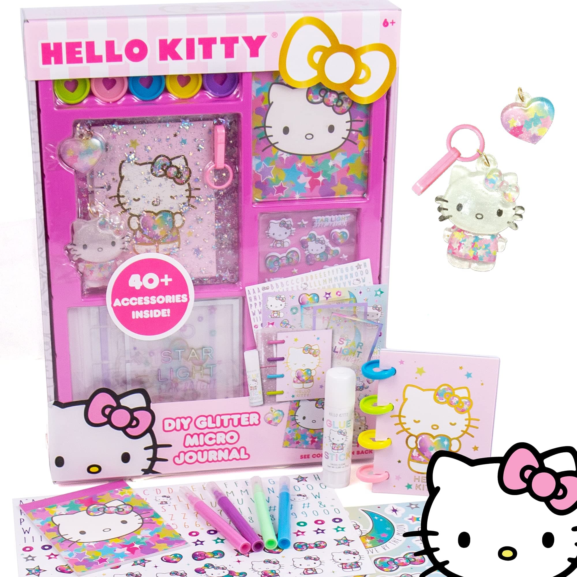 Hello Kitty DIY Glitter Micro Journal By Horizon Group USA