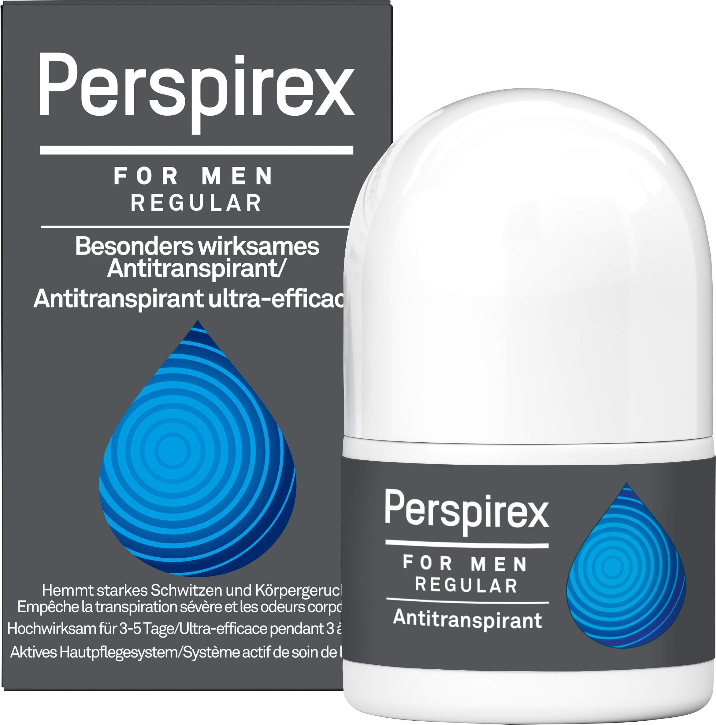 Perspirex for Men Extra-Effective Antiperspirant Roll On - Regular Strength - 20ml