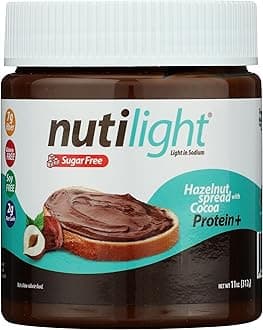 Sugar Free Protein + Hazelnut Spread with Cocoa, Keto and Diabetic friendly, Non-GMO, Gluten and Soy Free, 11 Ounces (Pack of 6)