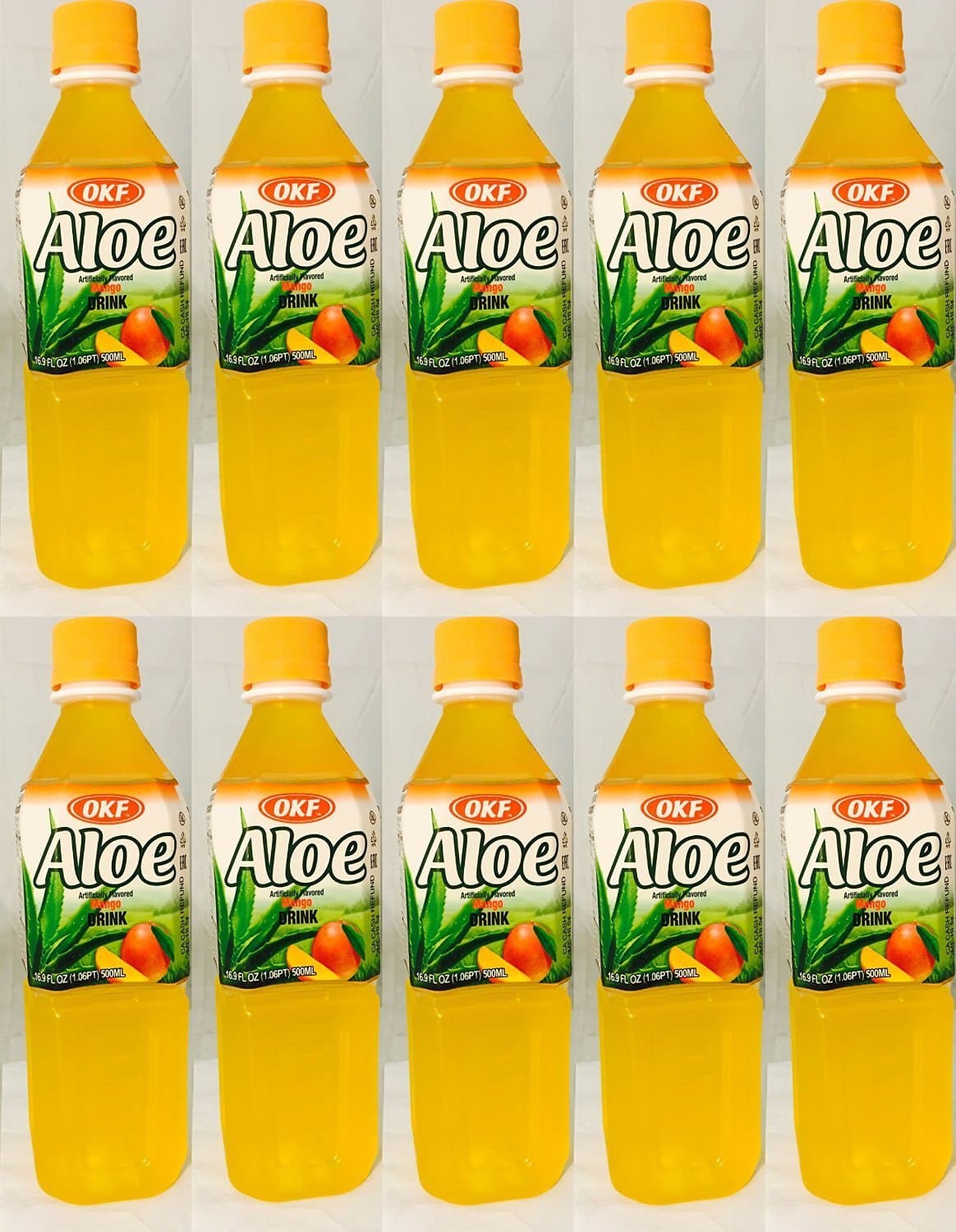 Aloe: Mango Aloe Drink 10/16.9 Oz. Case
