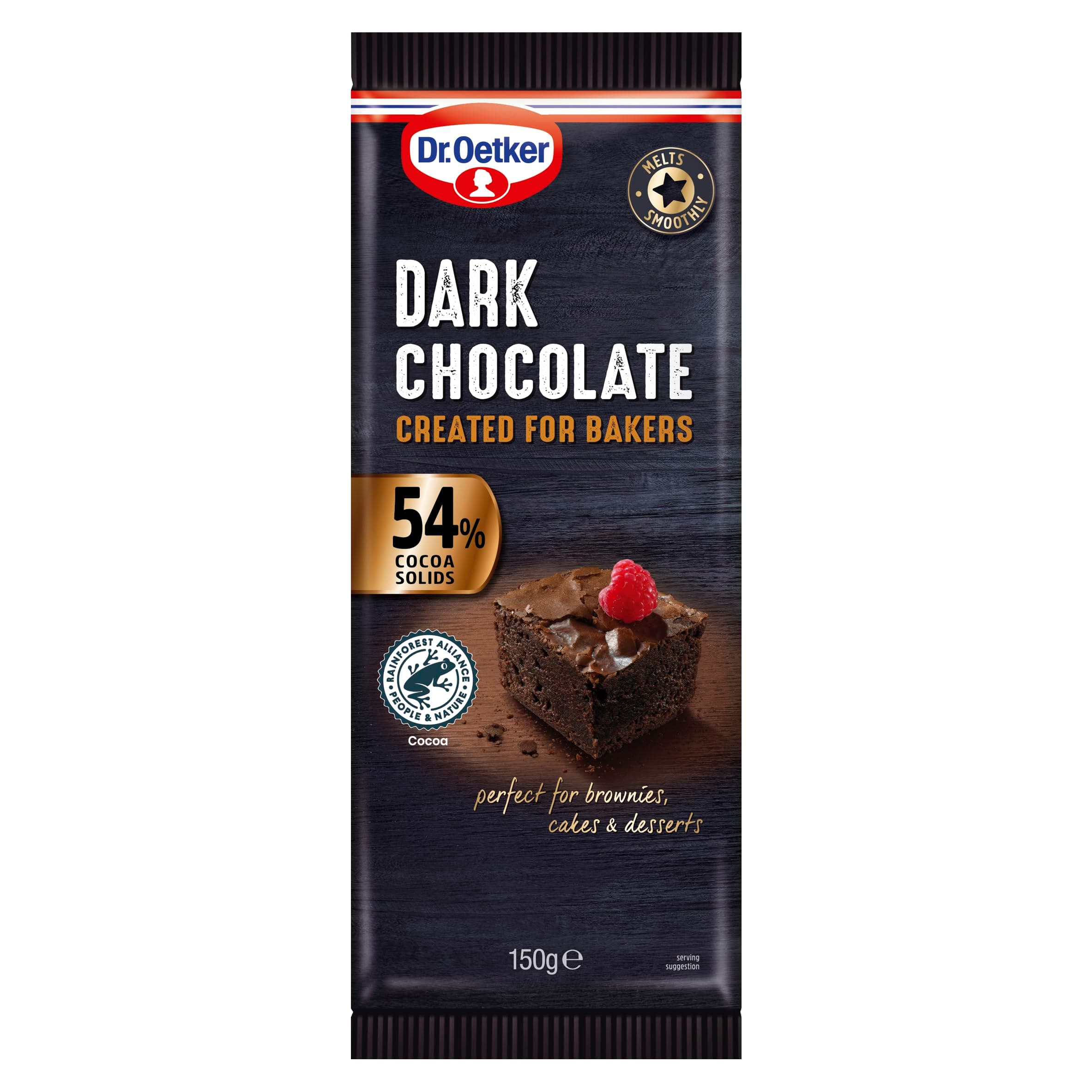 Dr. Oetker Extra Dark Chocolate, 72% Cocoa Solids 150G