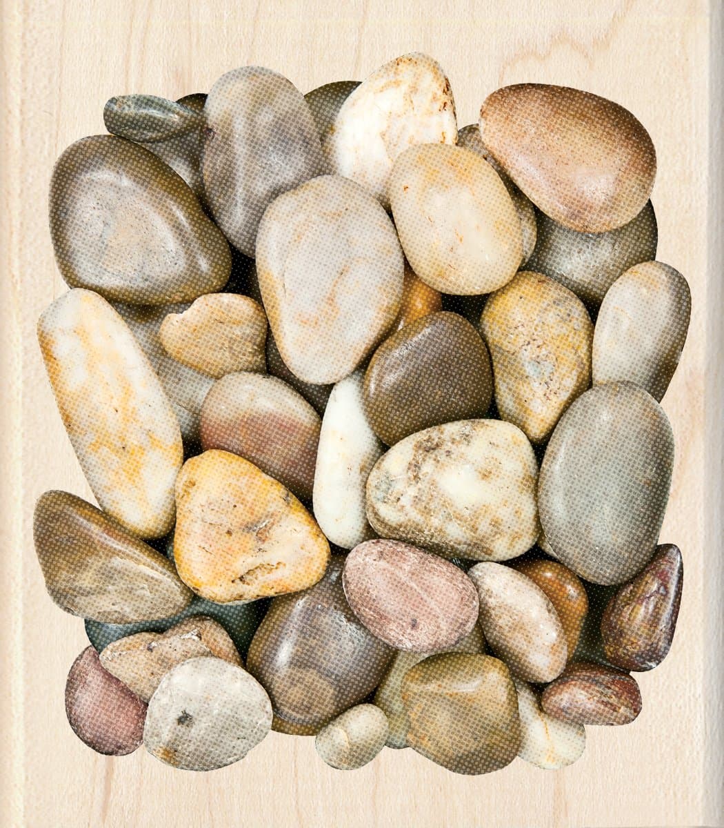 Inkadinkado Wood Stamp, Marble Stone Background