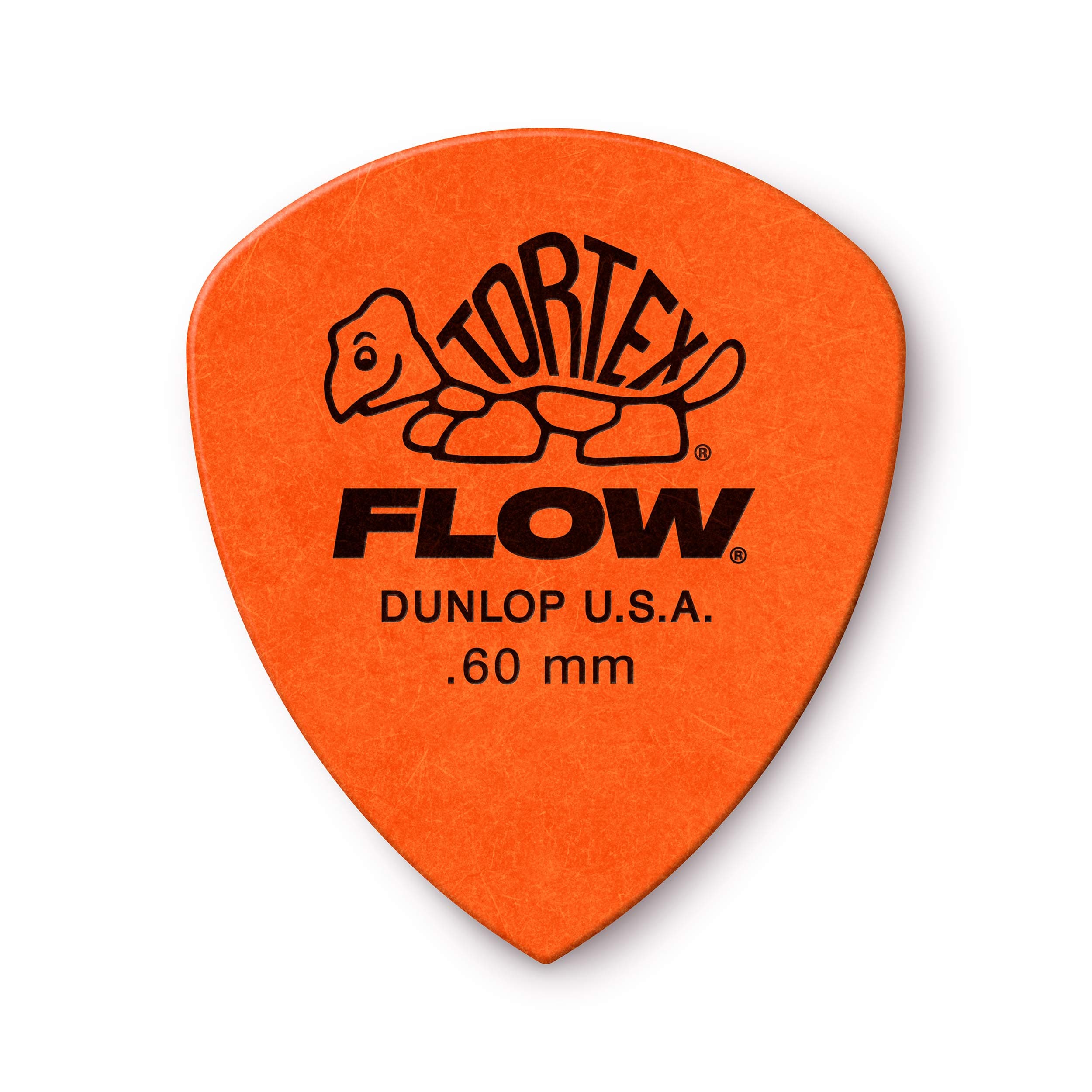 DUNLOP TORTEX® FLOW® PICKS – Standard .60 mm – Orange (Set of 12 pieces)