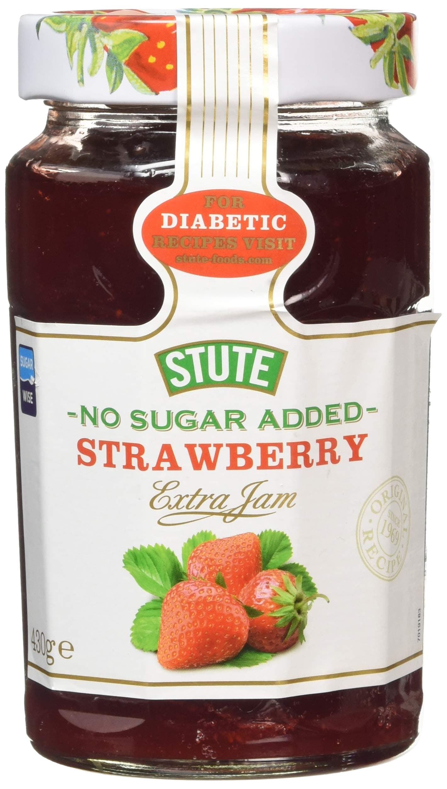 Diabetic Strawberry Jam, 430g