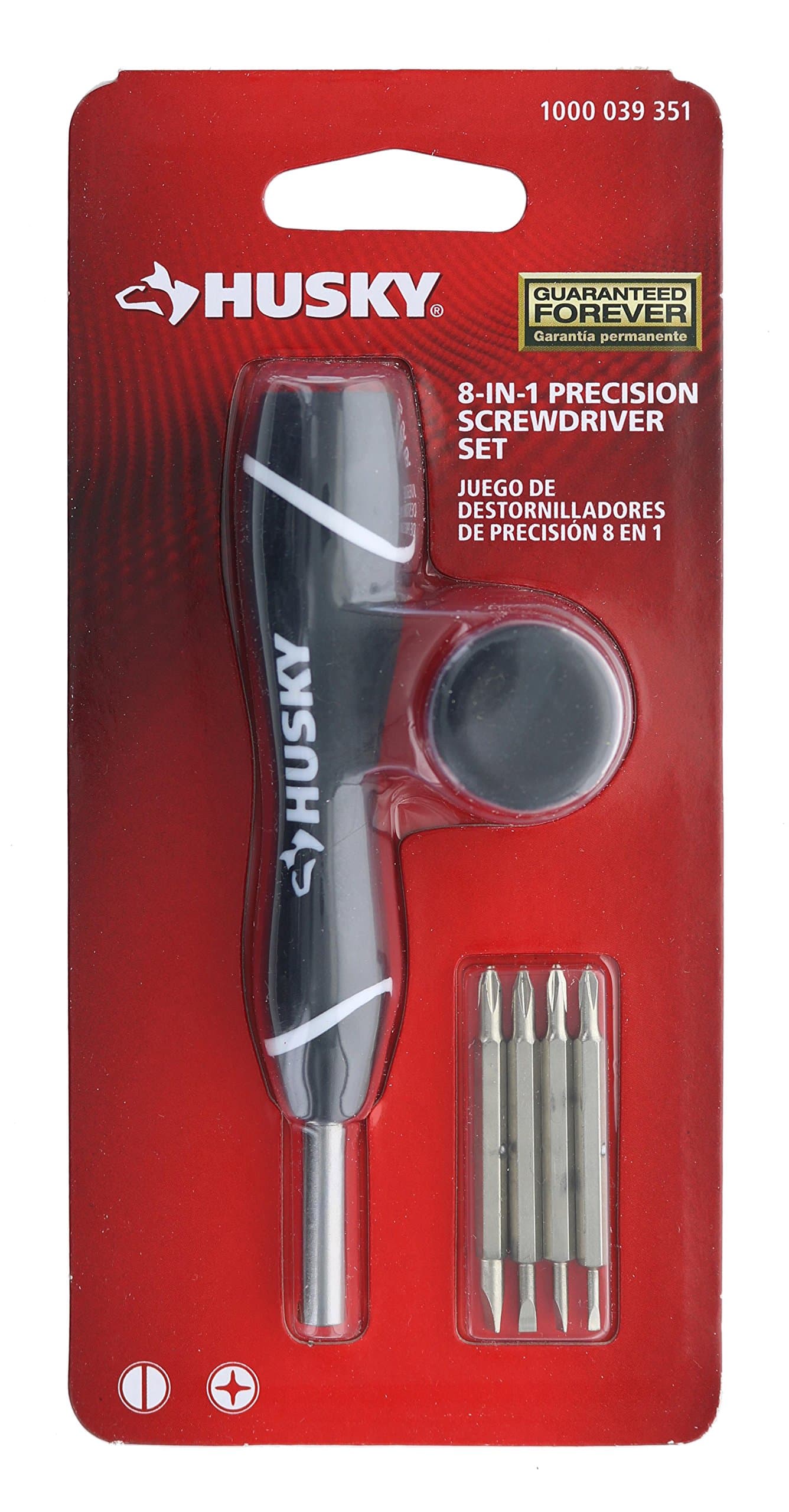 HUSKY 8-in-1 Precision Screwdriver - Phillips & Slotted