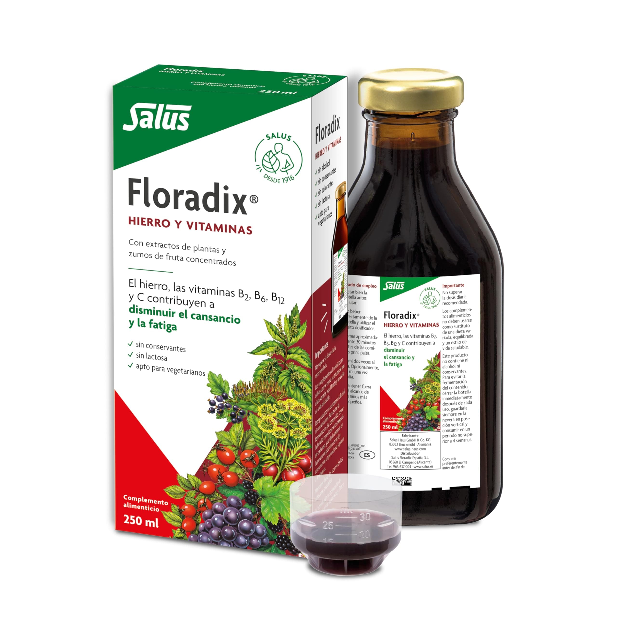 Floradix Liquid Iron and Vitamin Formula 250ml