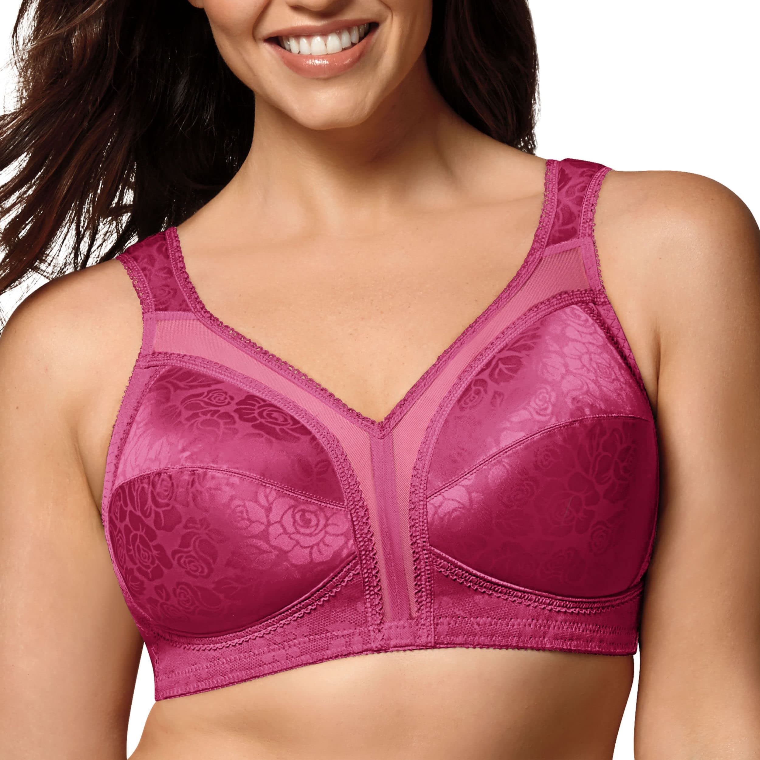 Playtex Womens 18 Hour Comfort-Strap Wireless Bra, Full-Coverage Bra with 4-Way Trusupport, Single Or 2-Pack