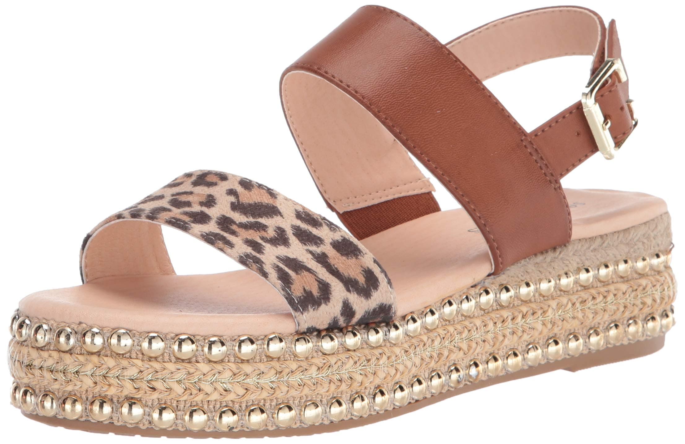 SEVEN DIALS Berenice Sandal, Tan/Leopard, 8
