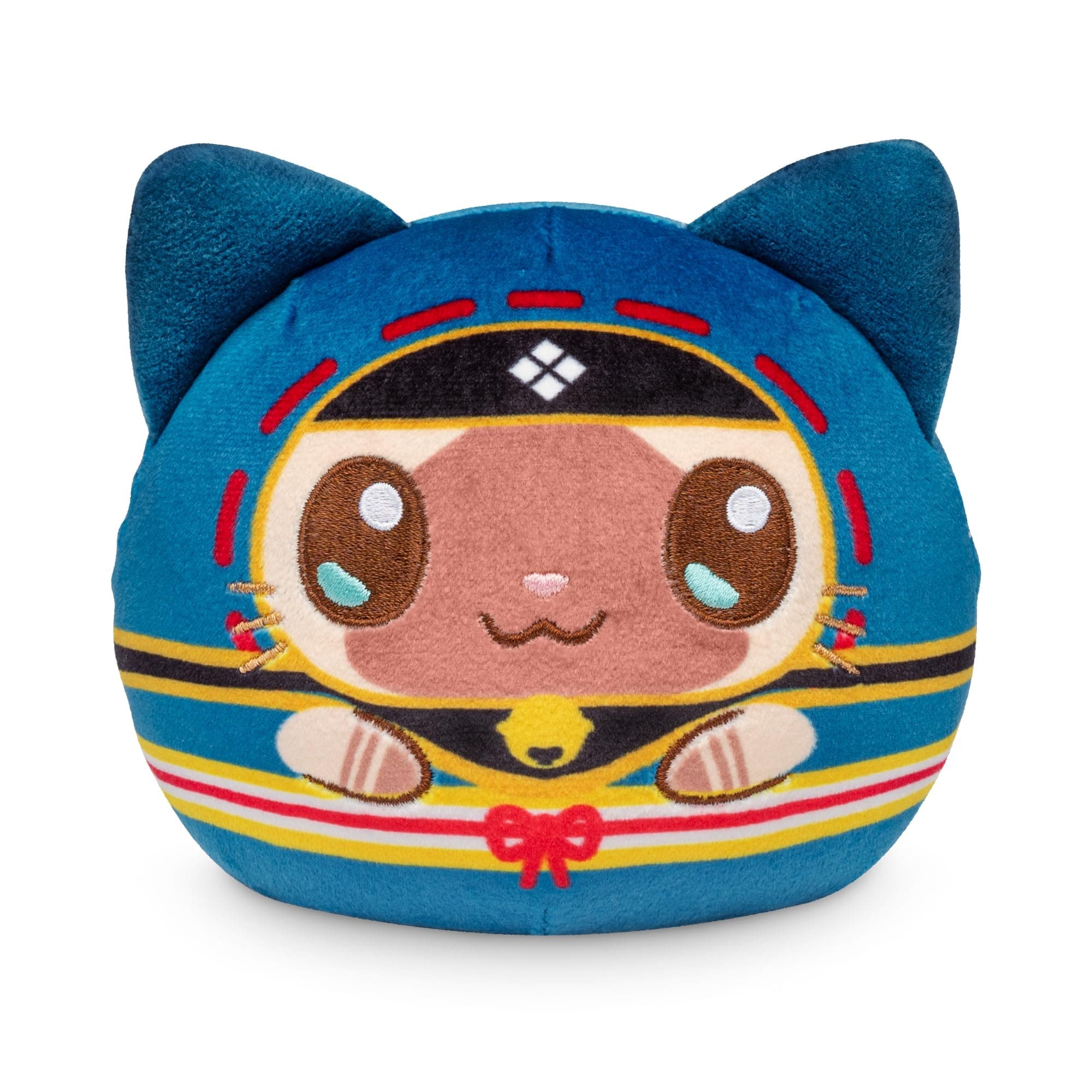 Reversible Capcom Palico Plushie 4-Inch Two-Sided Flip Plush Toy with Embroidered Details - Cute Mini Collectible Plush for Kids, Teens, and Adults