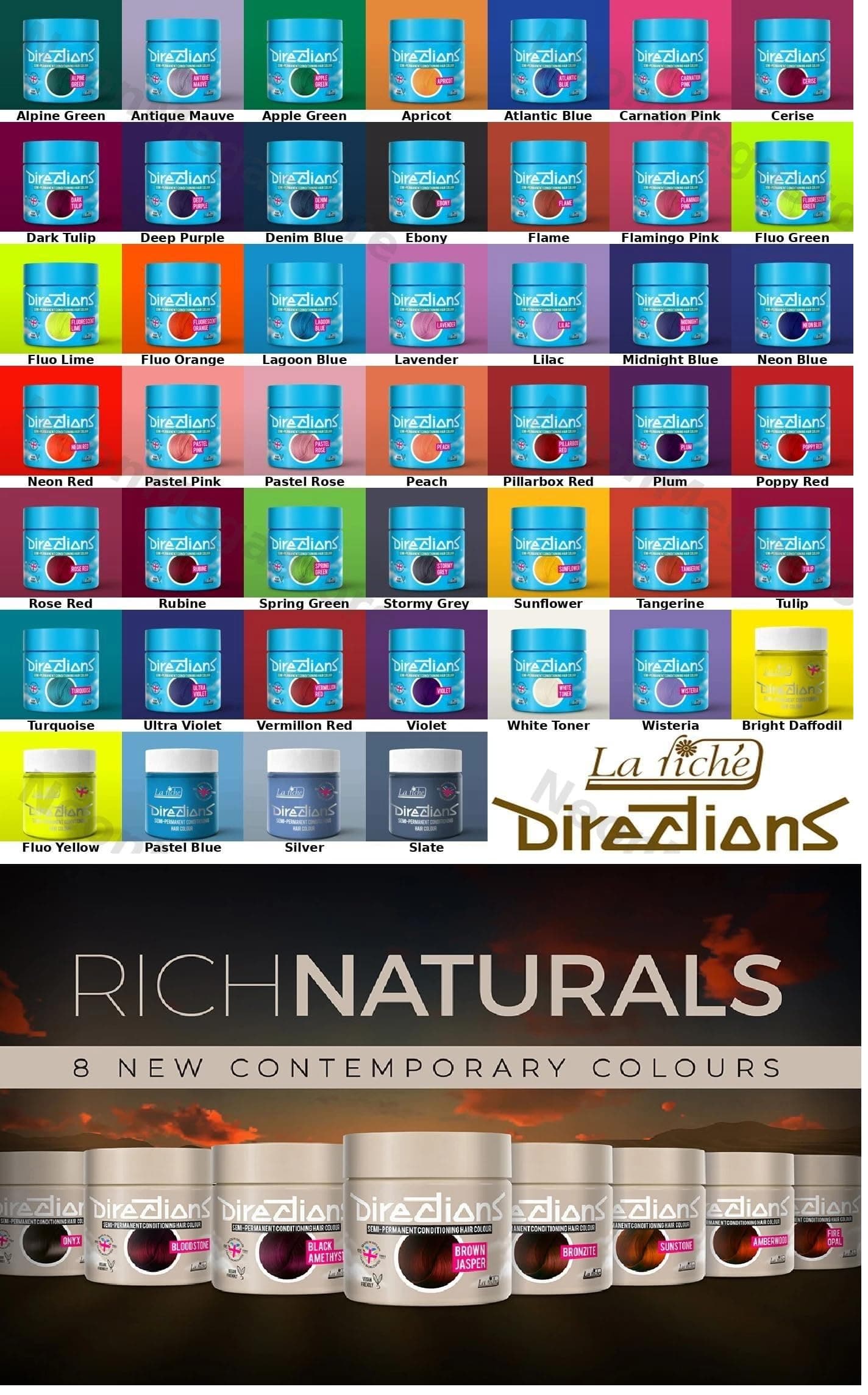 DIRECTIONS Hair Colour (4 Pots)