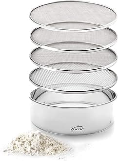 LACOR 4 Mesh Sieve Interchangeable 25 cm, 25cm, Silver