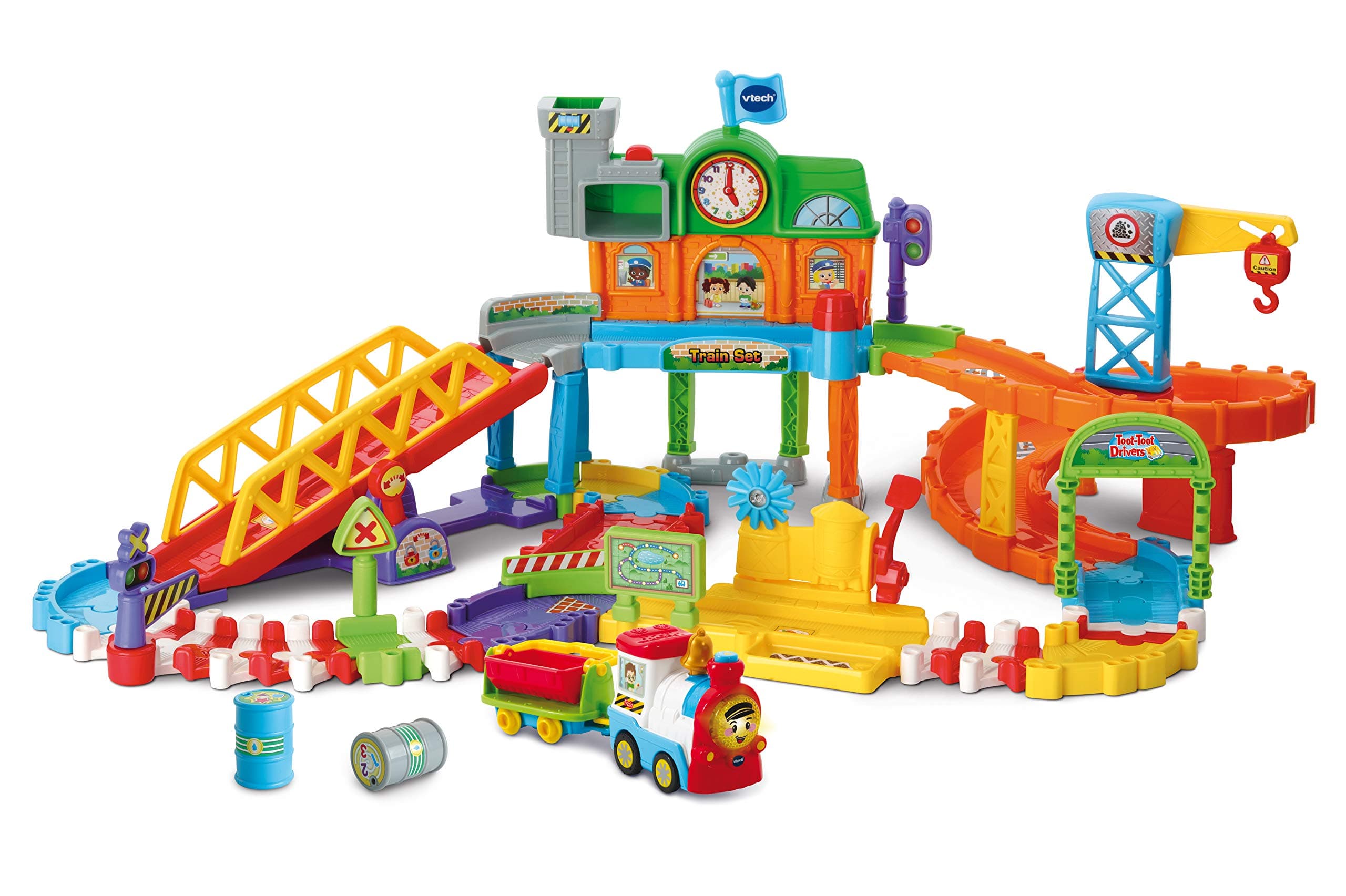 VTech Toot-Toot Drivers Train Set, Motorised Kids Train Set with Music, Fun Phrases & Sounds, Baby Musical Train Set Toy for Boys & Girls 1, 2, 3, 4 & 5 Year Olds