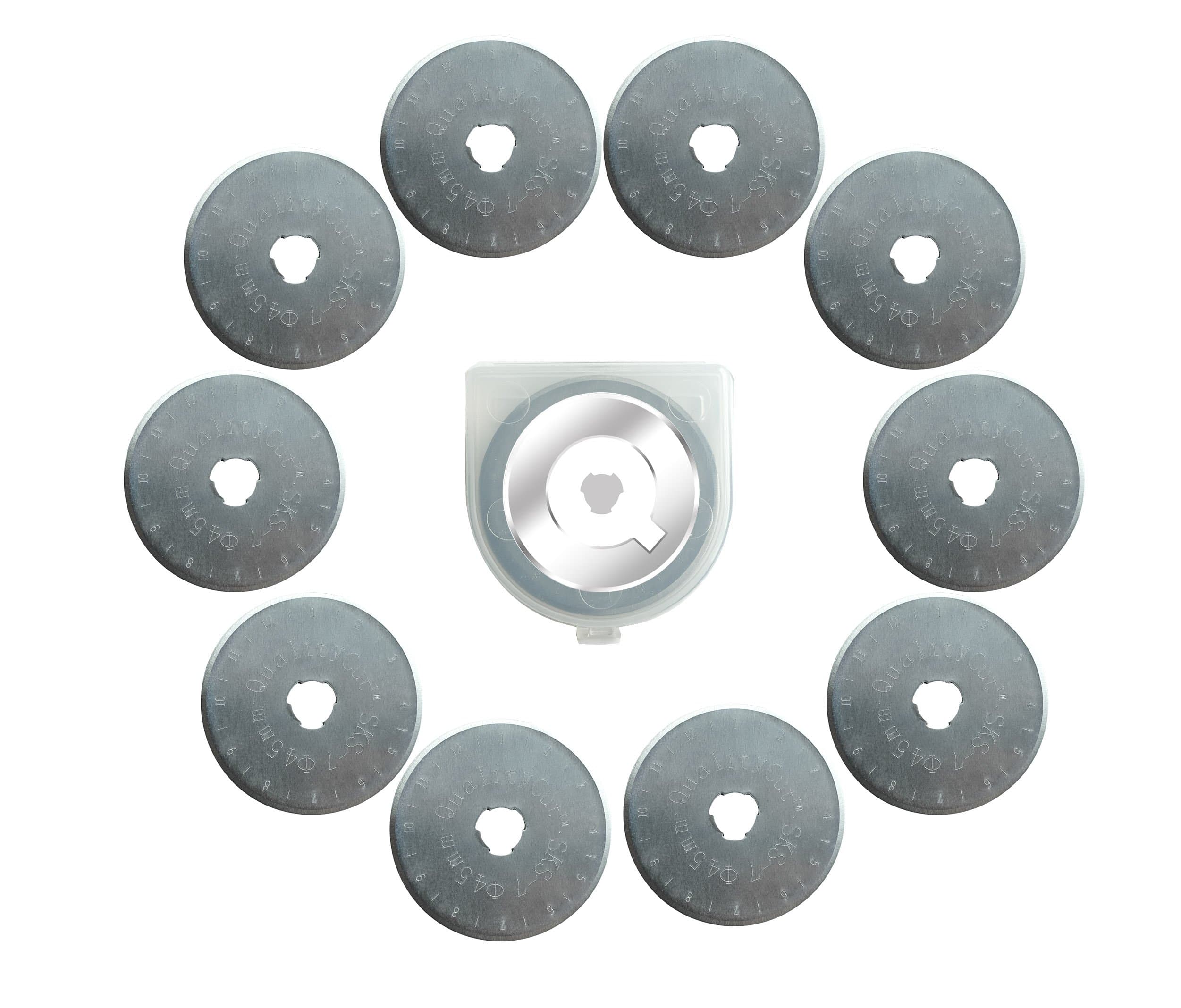 QualityCut ® 10x 45mm Rotary Cutter Refill Blades