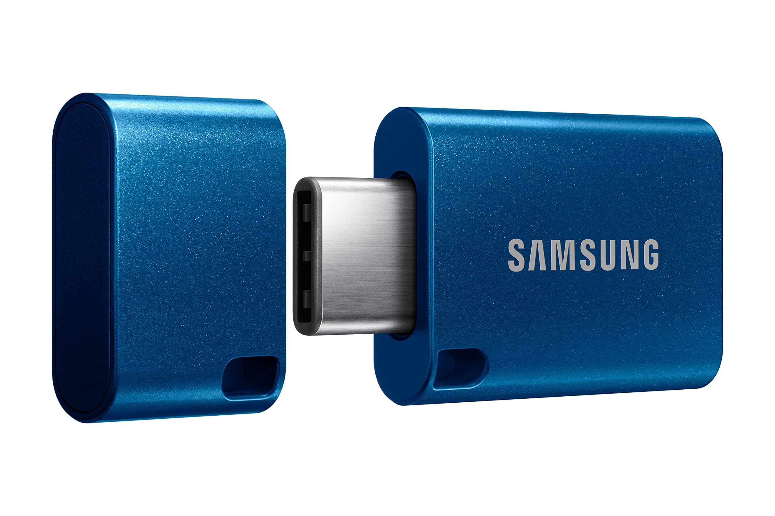 Samsung Type-C™ USB Flash Drive 128GB Transfer 4GB Files in 11 Seconds Up to 400MB/s 3.13 Read Speed USB 3.0/2.0 Waterproof 2022 Blue MUF-128DA/AM