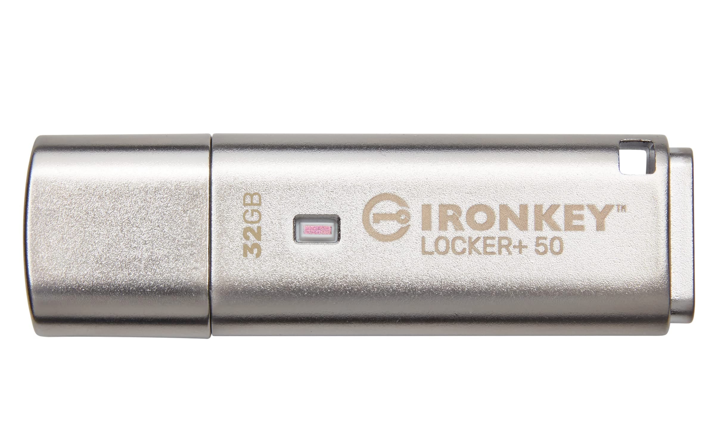 Kingston IronKey Locker+ 50 USB Flash Drive XTS-AES Encrypted for Data Protection with Automatic USBtoCloud Back Up-IKLP50/32GB